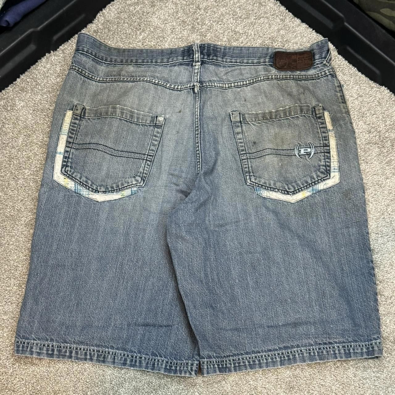 Phat Farm × Vintage VTG Y2K Phat Farm Distressed Embroidered Jorts Size US 40 / EU 56 - 4 Thumbnail