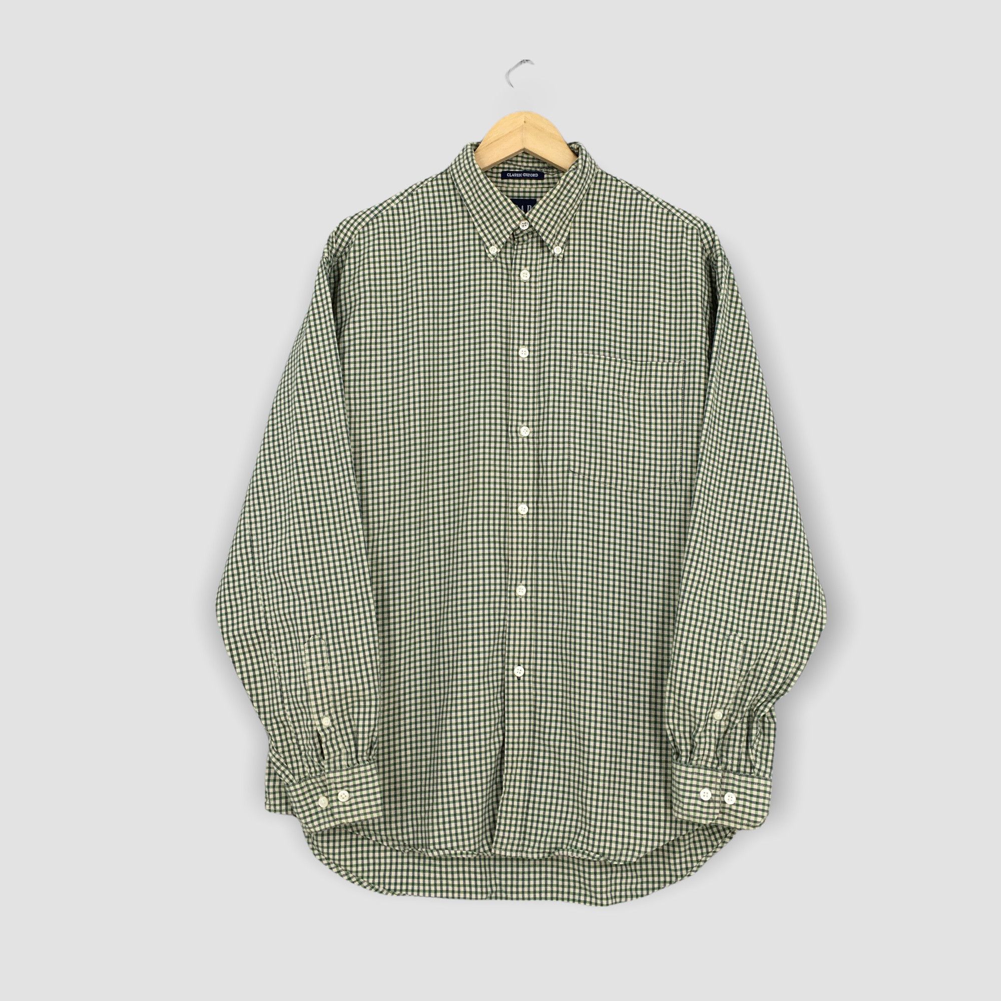 Flannel Vintage 90s Gap Plaid Checkered Flannel Shirt Medium Size US M / EU 48-50 / 2 - 1 Thumbnail
