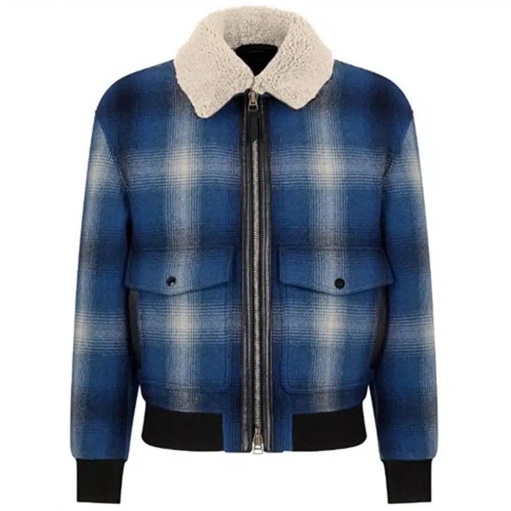 Tom Ford o1loc1c0824 OBH002 Checked Bomber Jacket in Multicolor Size US M / EU 48-50 / 2 - 1 Preview