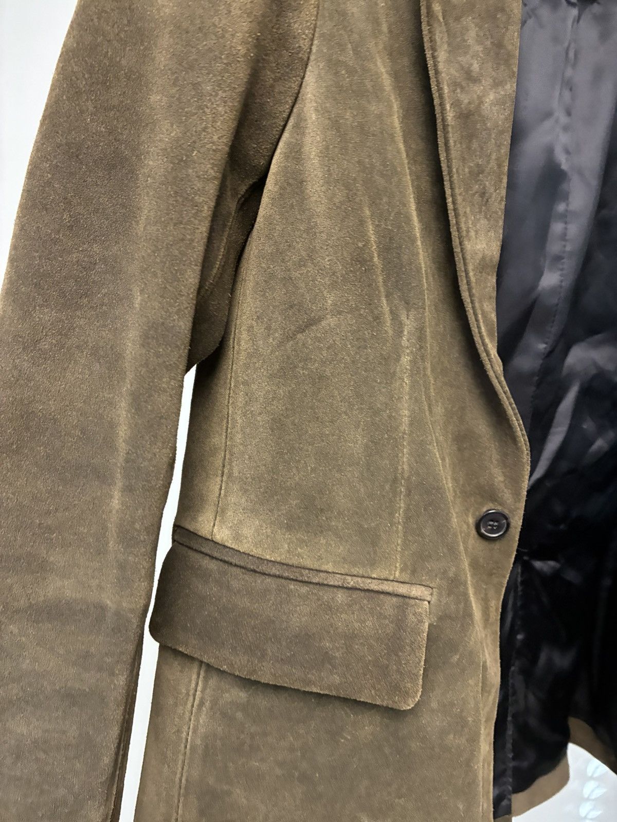 R13 Shrunken Leather Suede Blazer Jacket Medium Size XS / US 0-2 / IT 36-38 - 13 Thumbnail