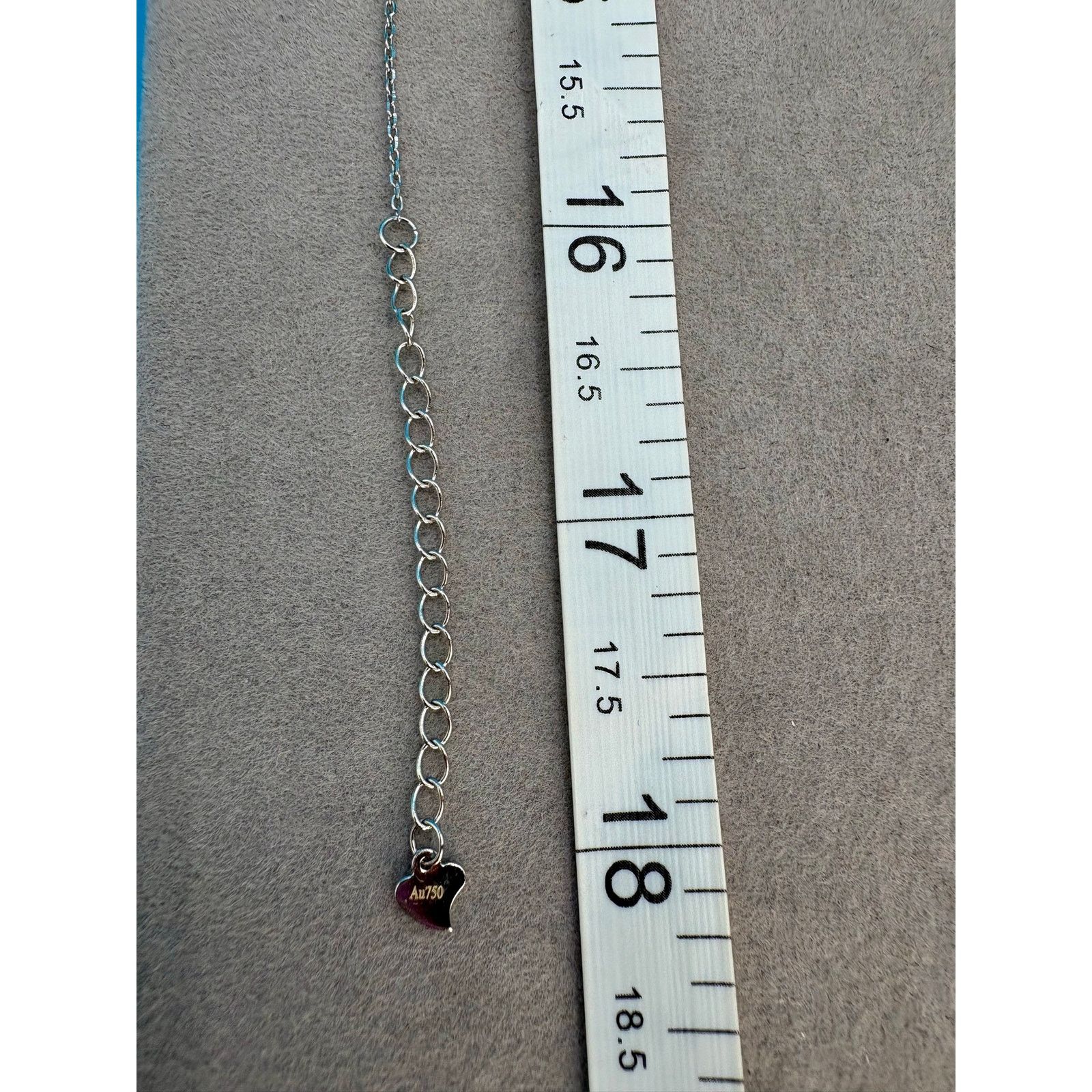Jewelry NEW Stunning AU750 Moissanite Ring and Necklace Set Size ONE SIZE - 4 Thumbnail
