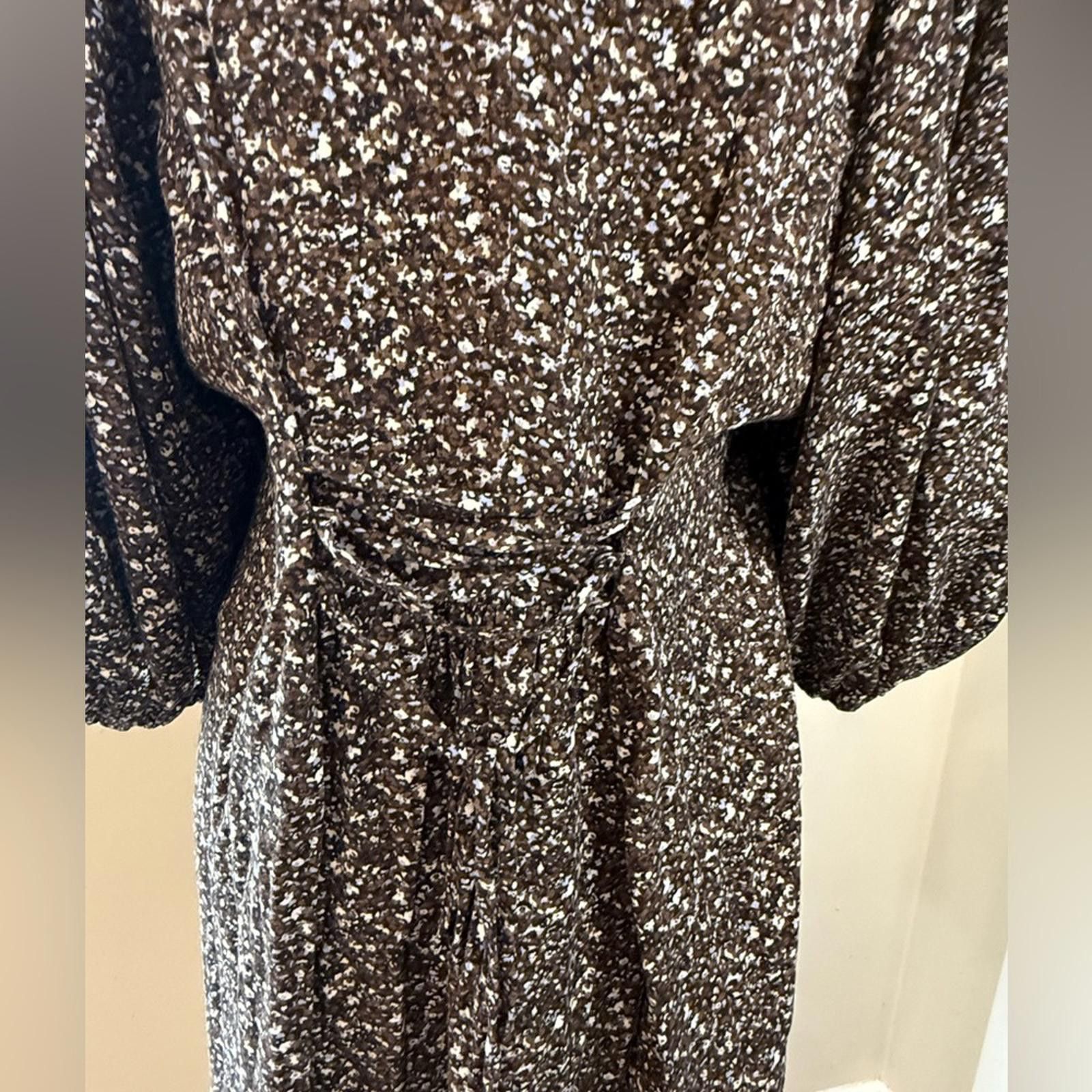 Other & Other Stories floral prairie dress brown blue white SZ 4 Size S / US 4 / IT 40 - 5 Thumbnail