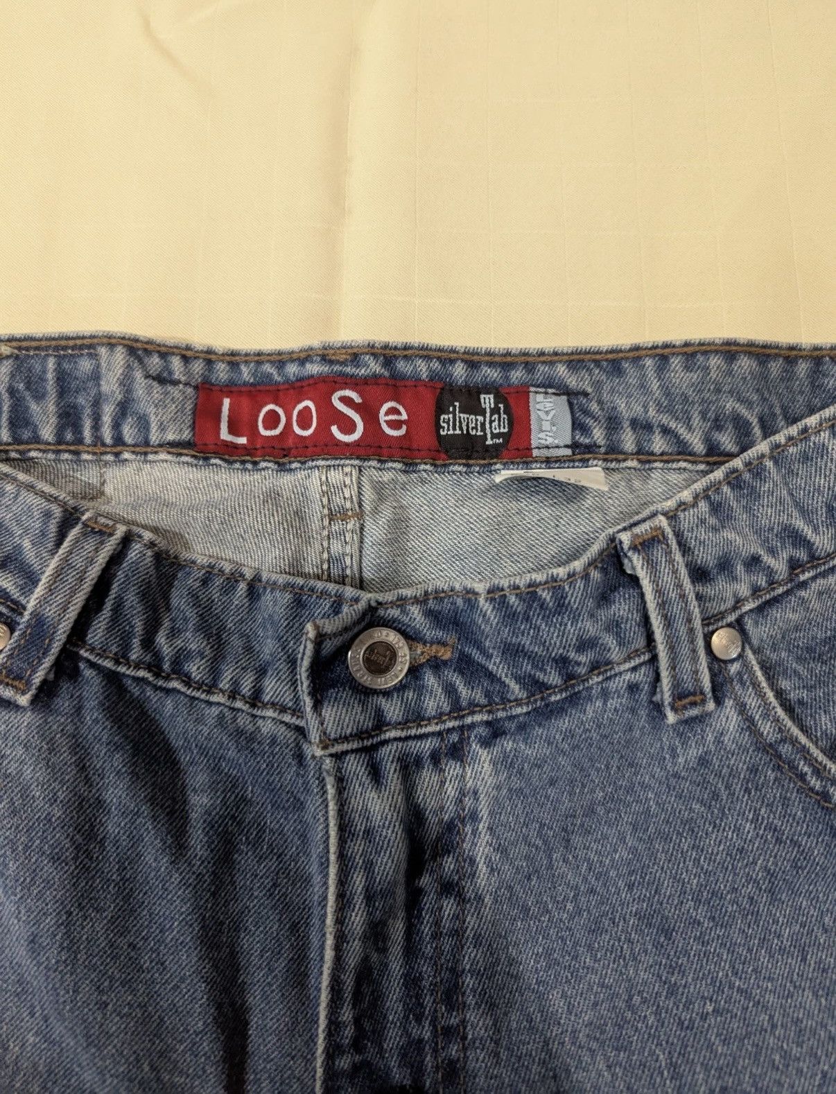 Levi's 1995 Levis SilverTab LOOSE Jeans Baggy 36x32 Made in USA 90s Size US 36 / EU 52 - 2 Thumbnail