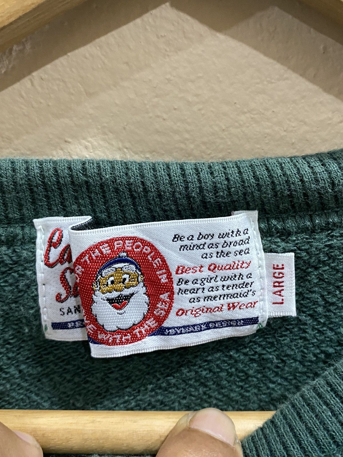Cartoon Network × Vintage RARE VINTAGE CAPTAIN SANTA NICE DESIGN SWEATSHIRT Size US L / EU 52-54 / 3 - 11 Thumbnail