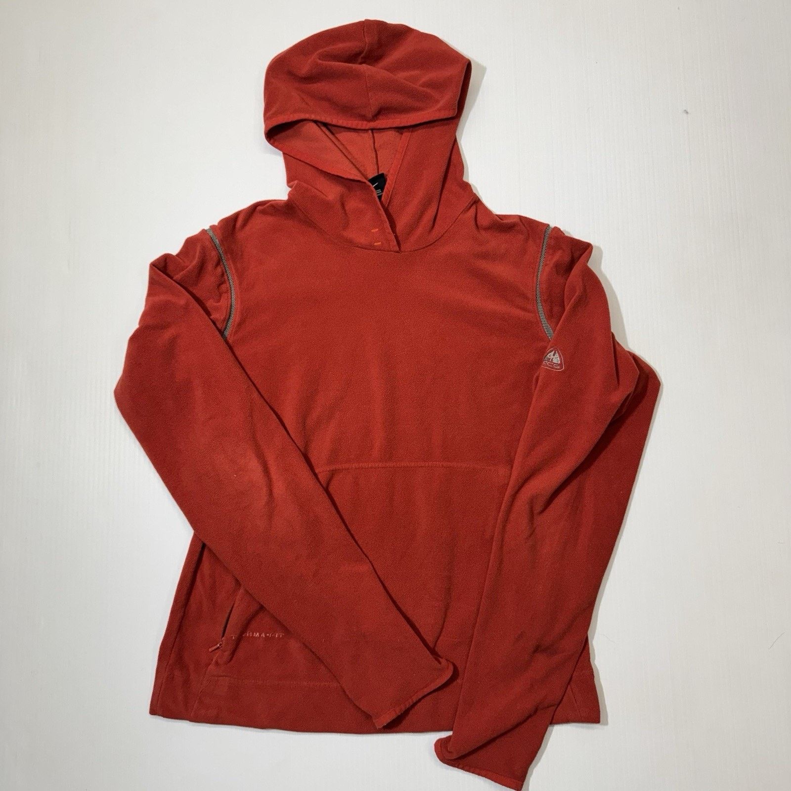 Nike ACG Nike ACG Pullover Womens Medium Orange Therma-Fit Fleece Size M / US 6-8 / IT 42-44 - 1 Thumbnail