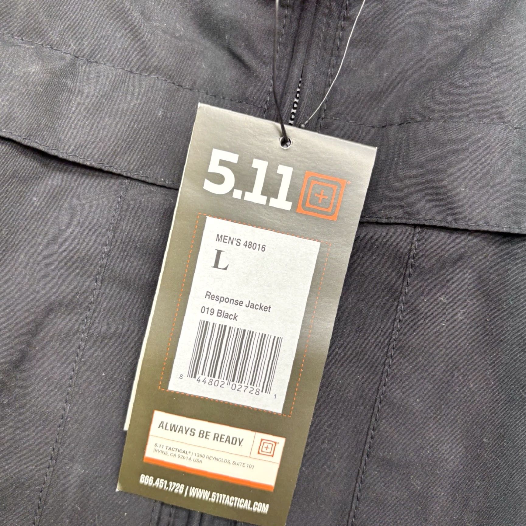 Vintage 5.11 TACTICAL Jacket Large Windbreaker Long Sleeve Workwear NWT Black Mens Size US L / EU 52-54 / 3 - 4 Thumbnail