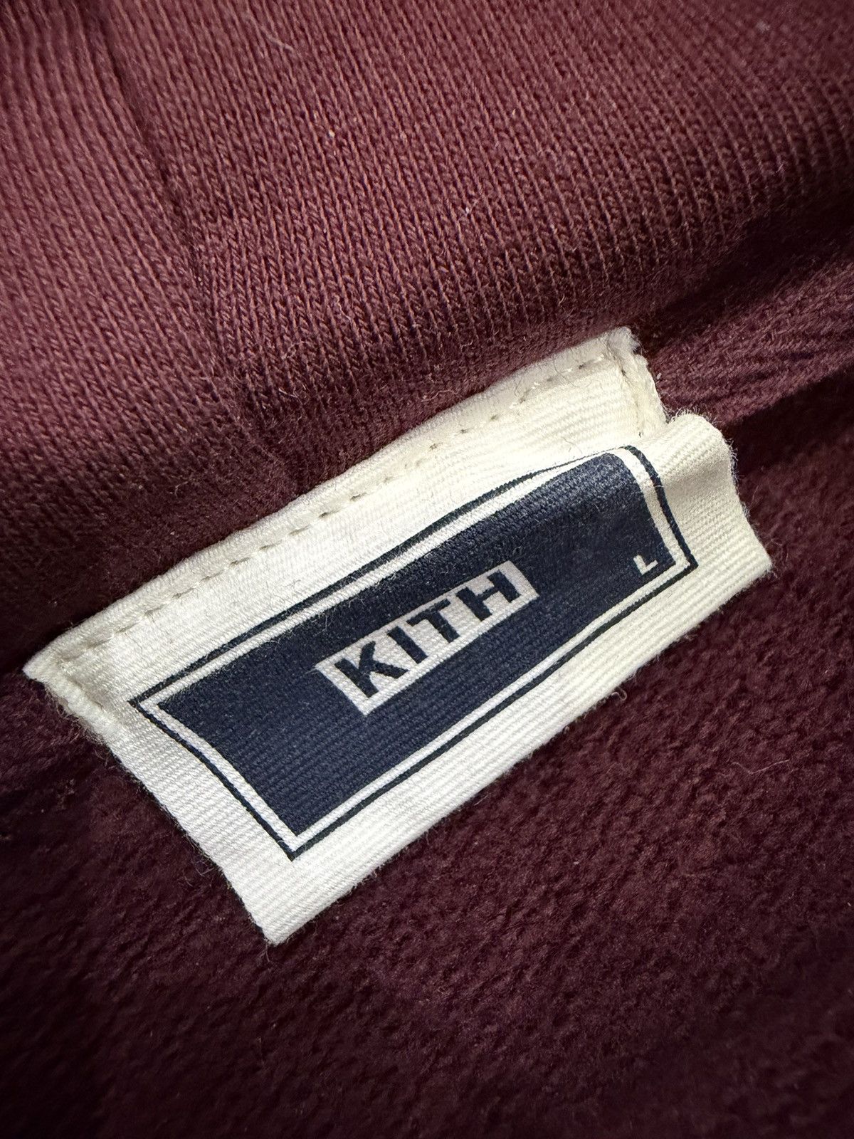 Kith Kith Velour Box Logo Hoodie - Burgundy Size US L / EU 52-54 / 3 - 3 Thumbnail