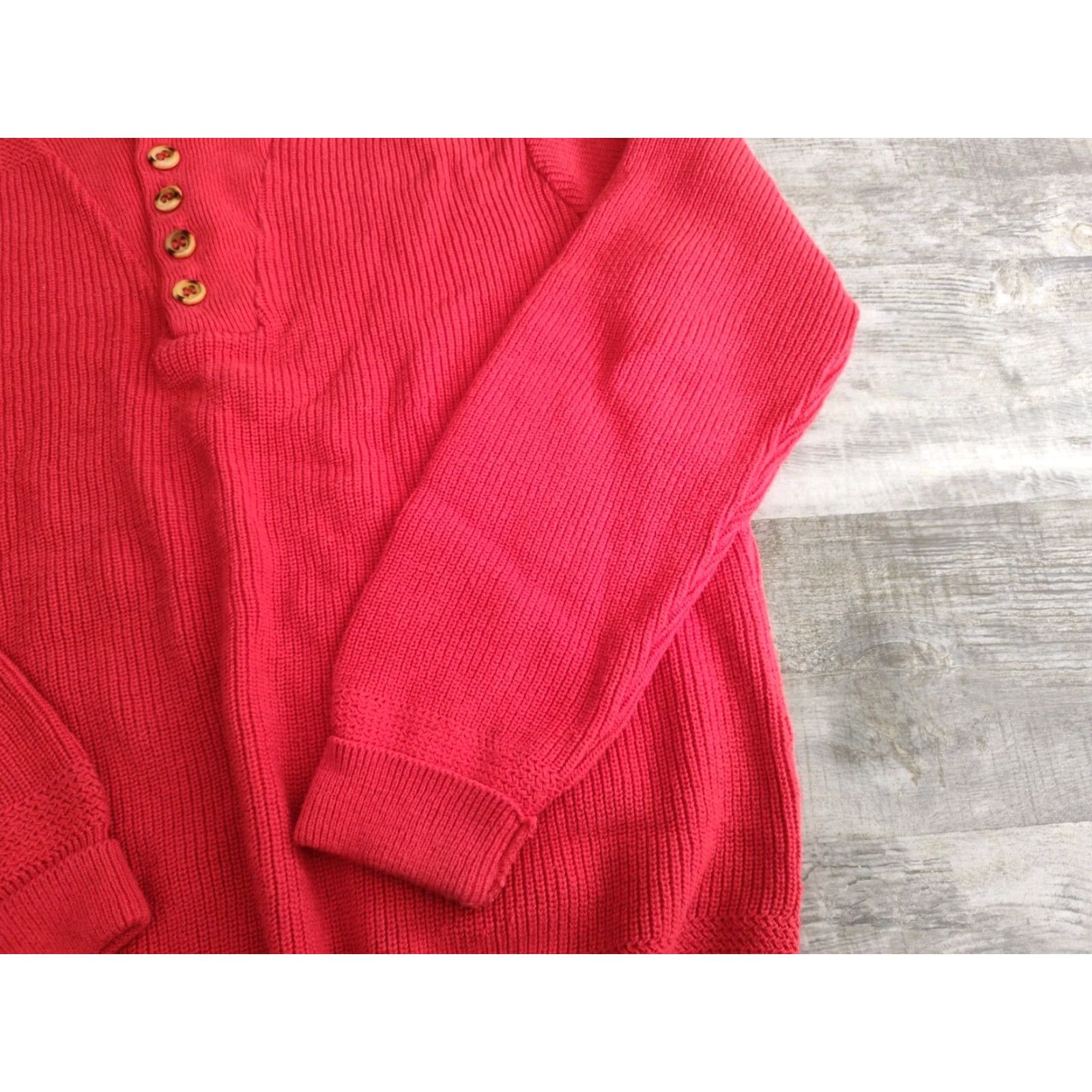 Vintage VINTAGE Northern Isles Men's Red Cotton Knit Sweater Pullover Casual Formal Winter Fall Spring Summer Regular M Size US M / EU 48-50 / 2 - 3 Thumbnail