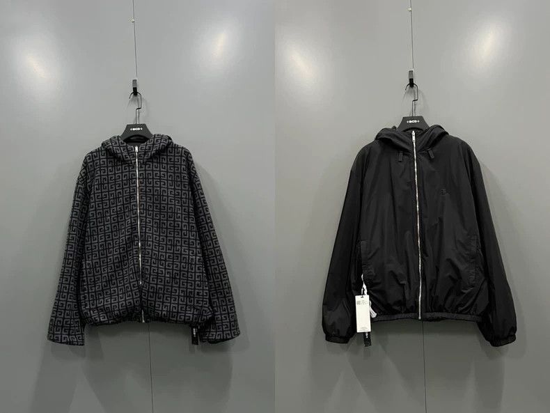 Givenchy Givenchy Black Double-Sided Jacket with Geometric Print XL Size US XL / EU 56 / 4 - 8 Thumbnail