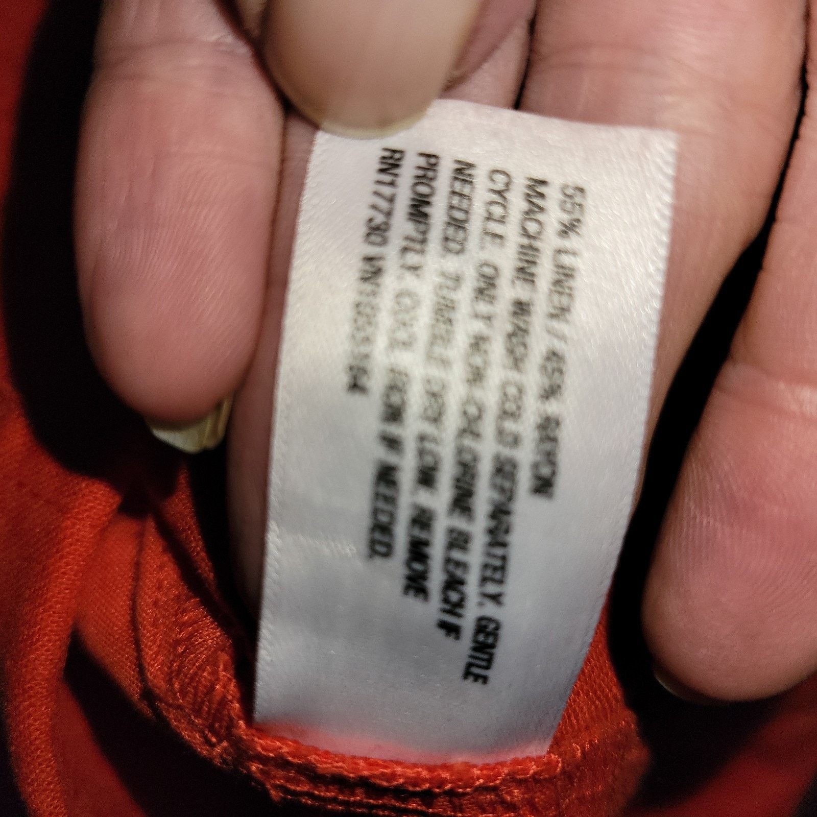 & Other Stories Women's a. new day red pleated linen/rayon blend pants SZ 8 Size 30" / US 8 / IT 44 - 9 Thumbnail