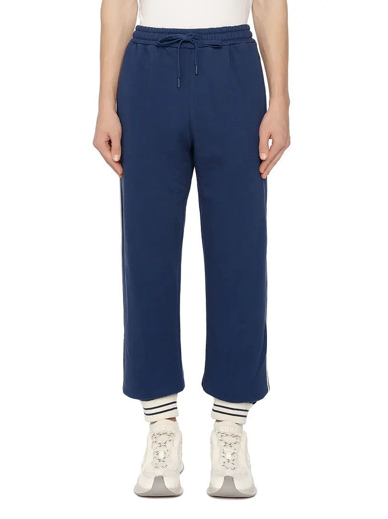 Gucci o1loc1c0925 Cotton Jersey Jogging Pant in Blue Size US 36 / EU 52 - 4 Thumbnail