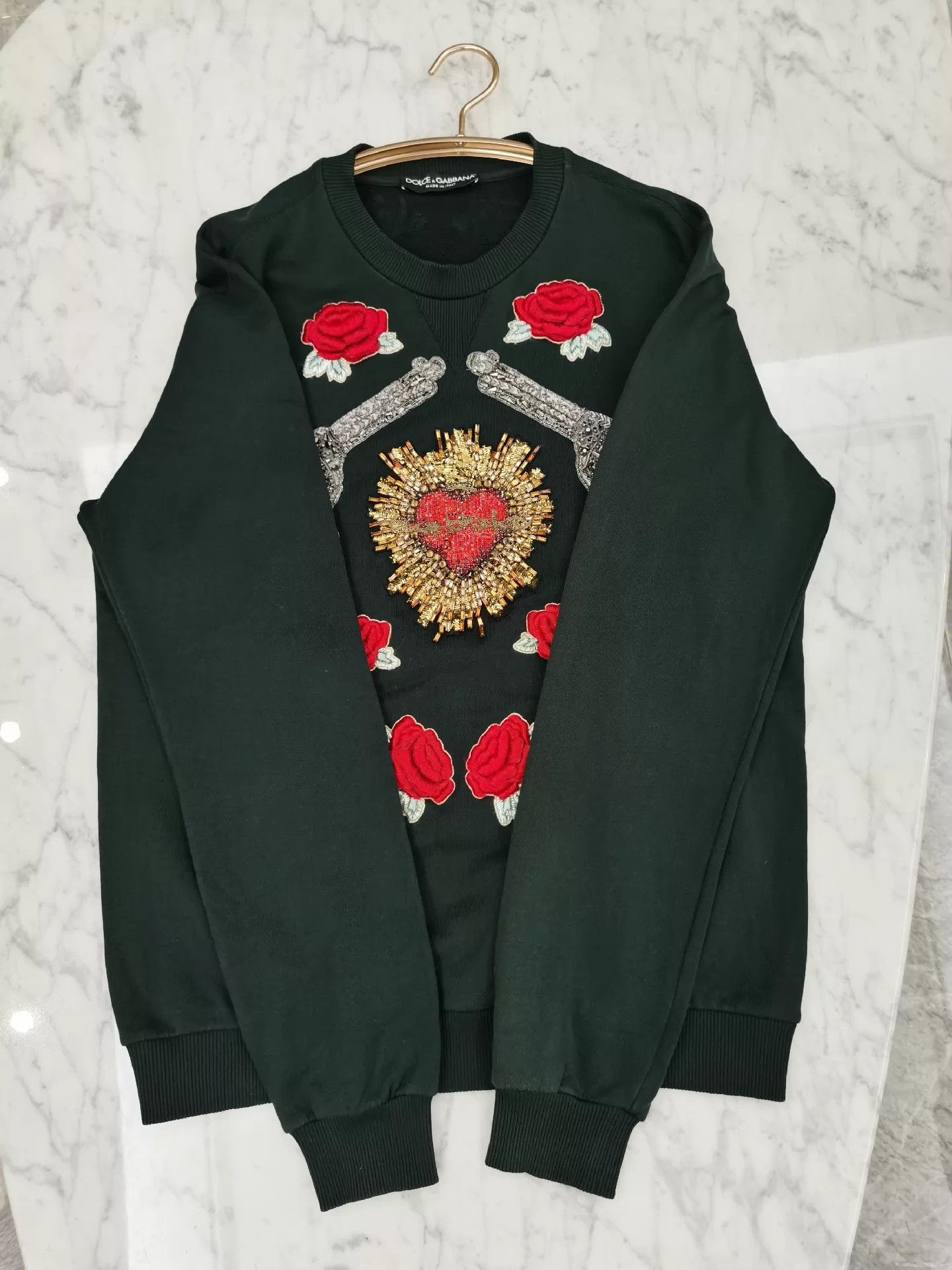 Dolce & Gabbana Dolce&Gabbana Crystal Rose 3D Embroidery Size 50 Worn Once Dry Cleaned Size US M / EU 48-50 / 2 - 5 Thumbnail