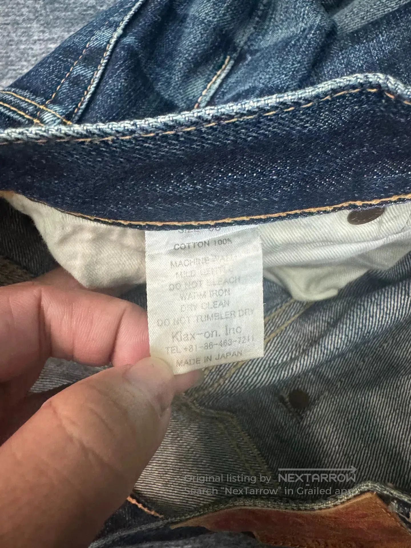 Vintage Vintage The Strike Gold SG101 Retro Blue Jeans. Size US 31 - 5 Thumbnail