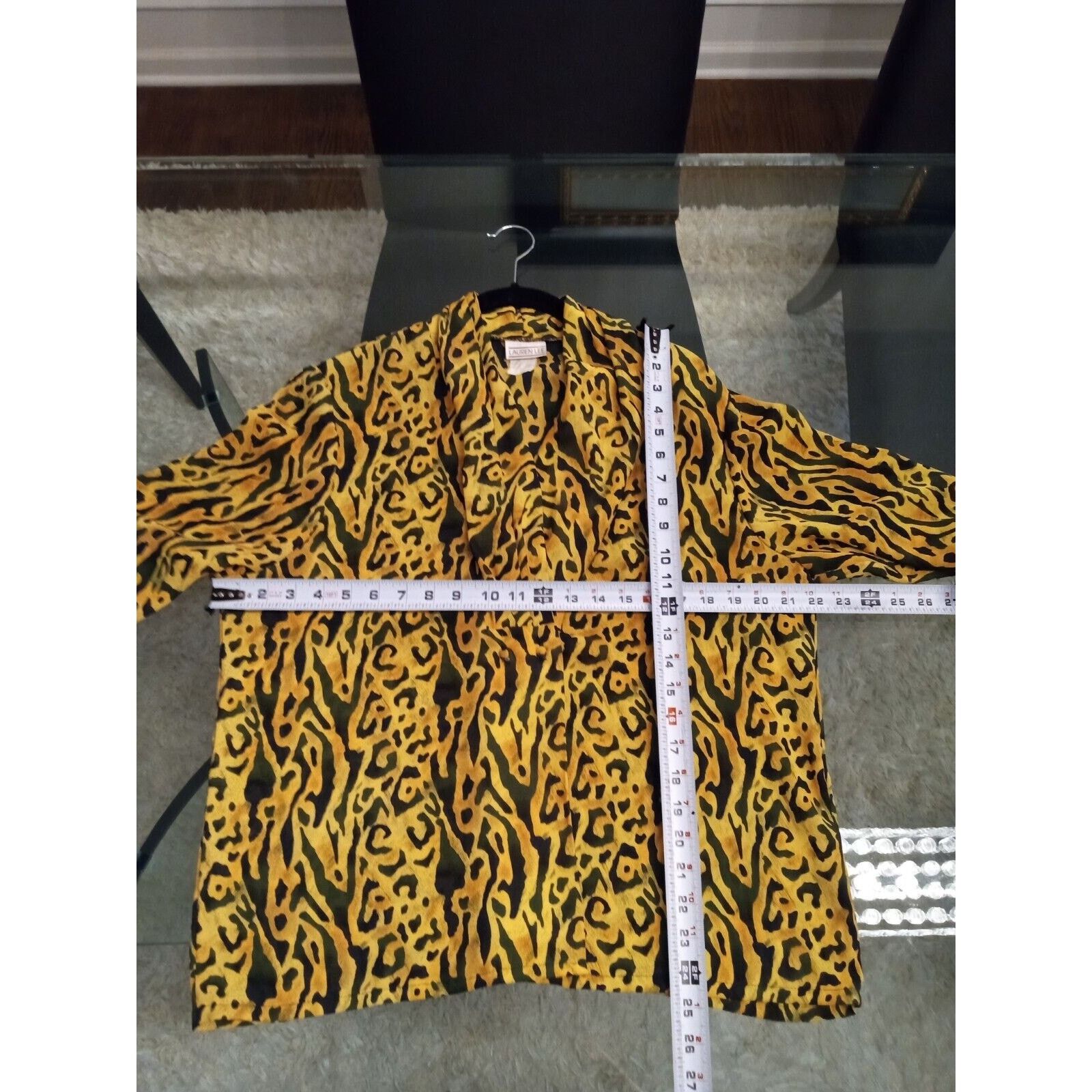 Other Vintage Lauren Lee Leopard Print Button Front Top 2X Size XXL / US 16-18 / IT 52-54 - 10 Thumbnail