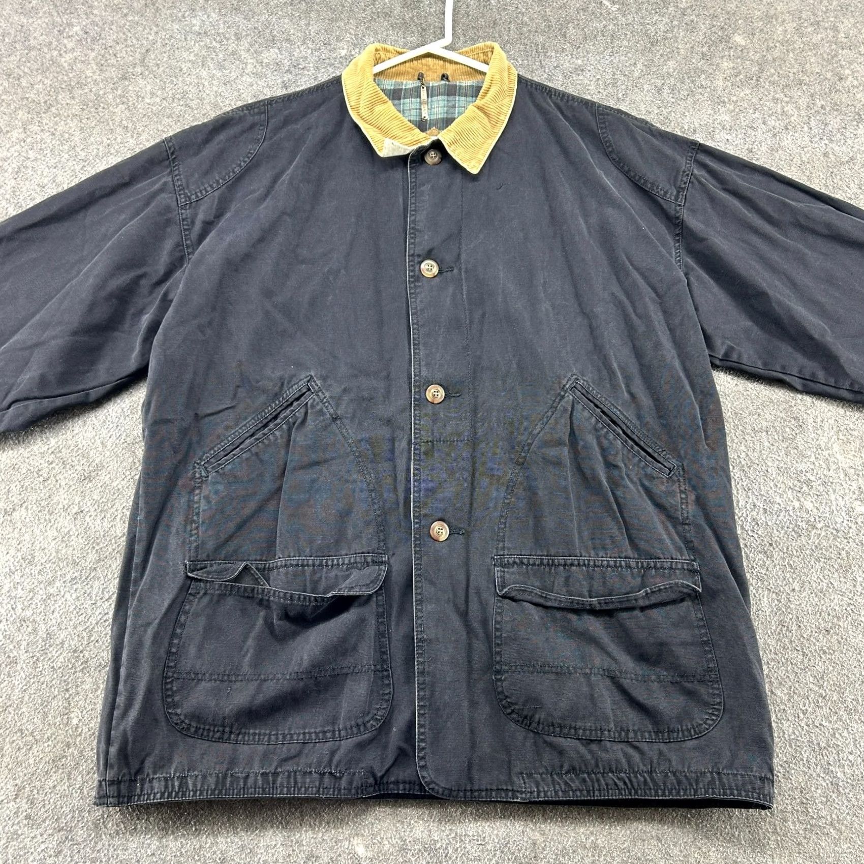 Equipment VINTAGE Urban Equipment Jacket Mens L Black Chore Barn Flannel Lined Canvas 90s Size US L / EU 52-54 / 3 - 4 Thumbnail