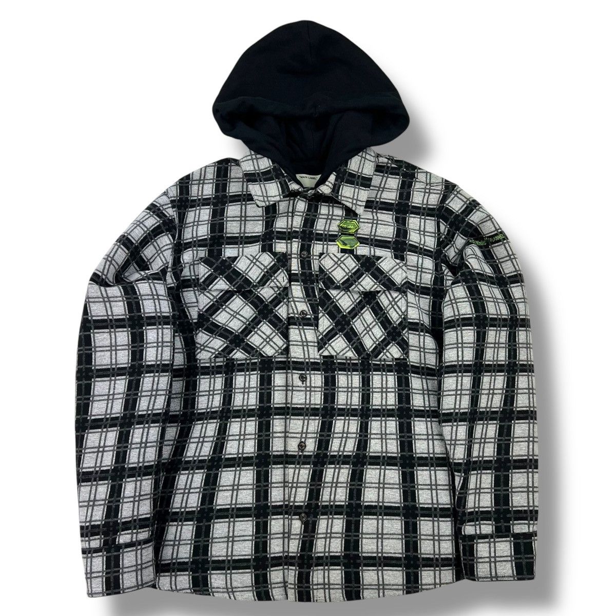 Off-White Off-White Plaid Overshirt Jacket Size US M / EU 48-50 / 2 - 2 Thumbnail
