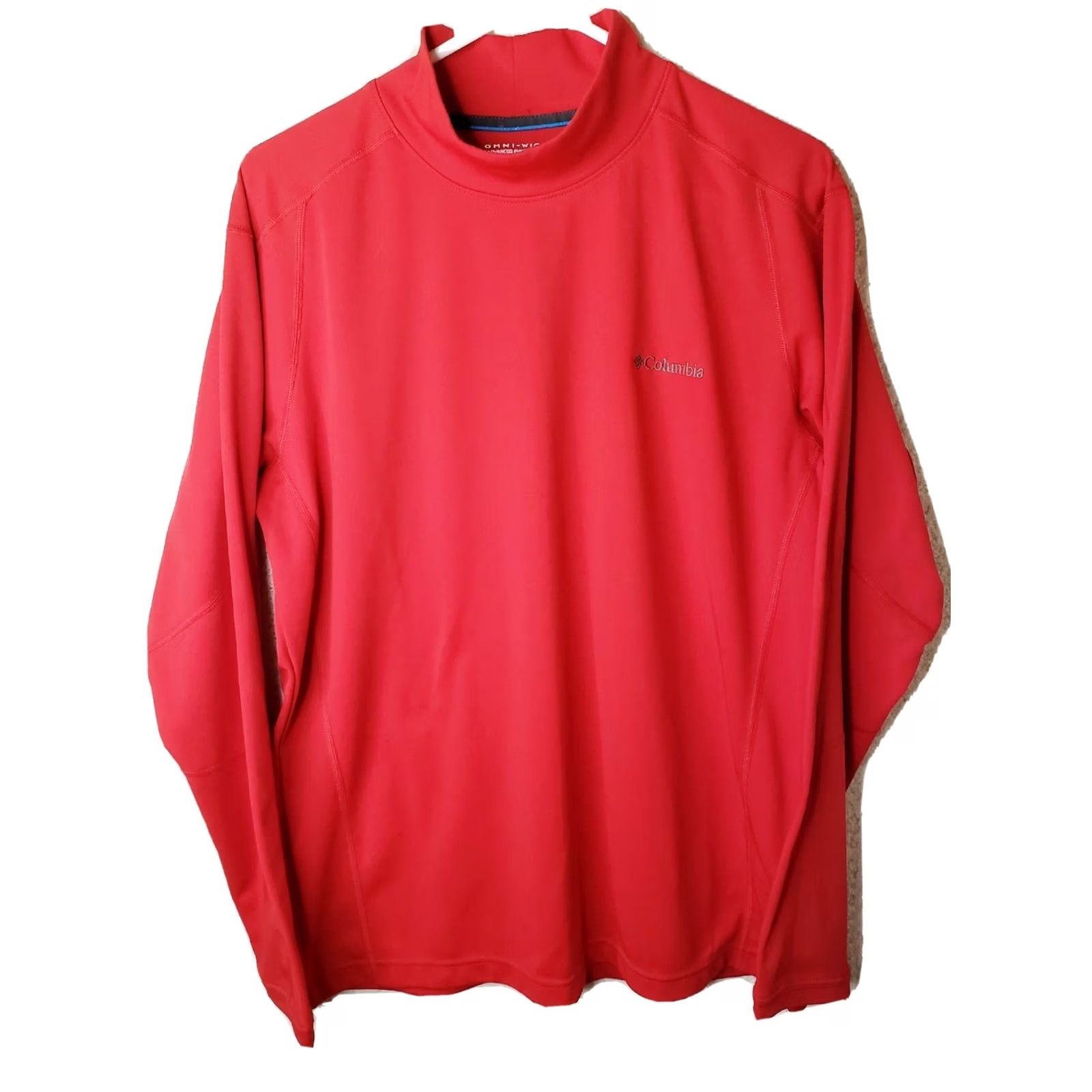 Vintage Columbia Omni-Wick Shirt Mens Large Red 1/4 Zip Long Sleeve Pullover Golf Hiking Running Walking Omn i-Wick Size US L / EU 52-54 / 3 - 2 Thumbnail
