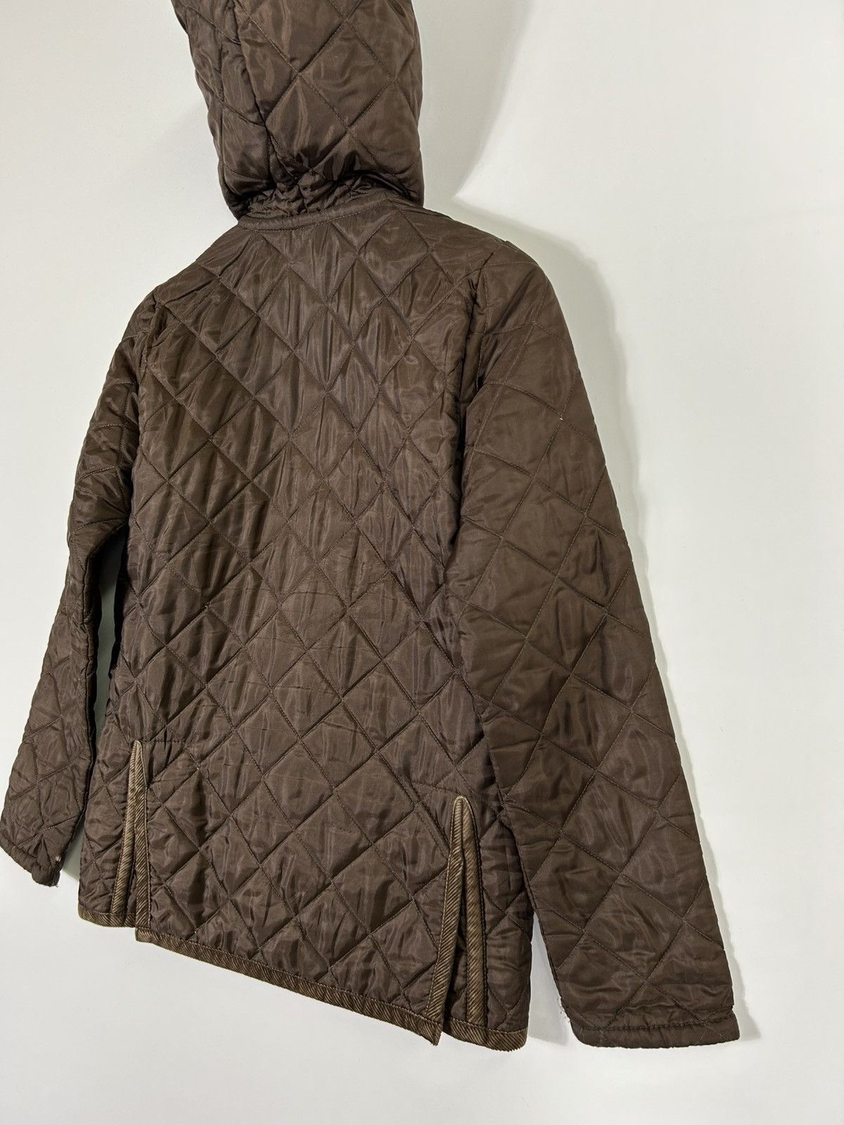 Lavenham 🔥Lavenham Suffolk Hooded Snap Button Quilted Jacket Size XS / US 0-2 / IT 36-38 - 17 Thumbnail