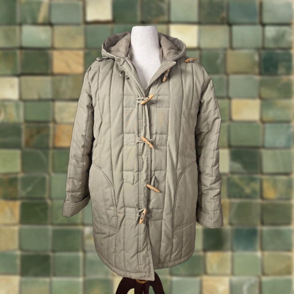 Vintage VINTAGE Windy Weather Jacket Coat Womens XL Beige 18 Puffer Quilted Toggle Zip Anorak Size XL / US 12-14 / IT 48-50 - 1 Thumbnail