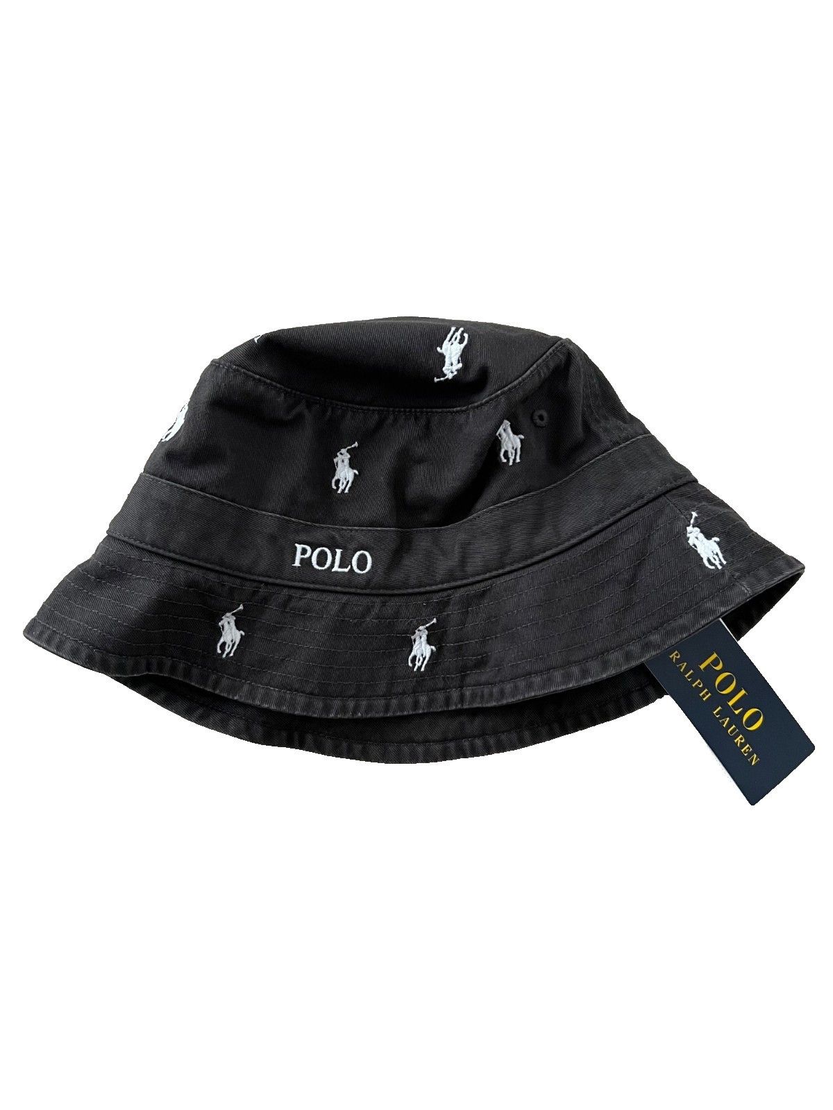 Ralph Lauren Polo Ralph Lauren Pony Cotton Bucket Hat Faded Black ( S/M ) Size ONE SIZE - 2 Thumbnail