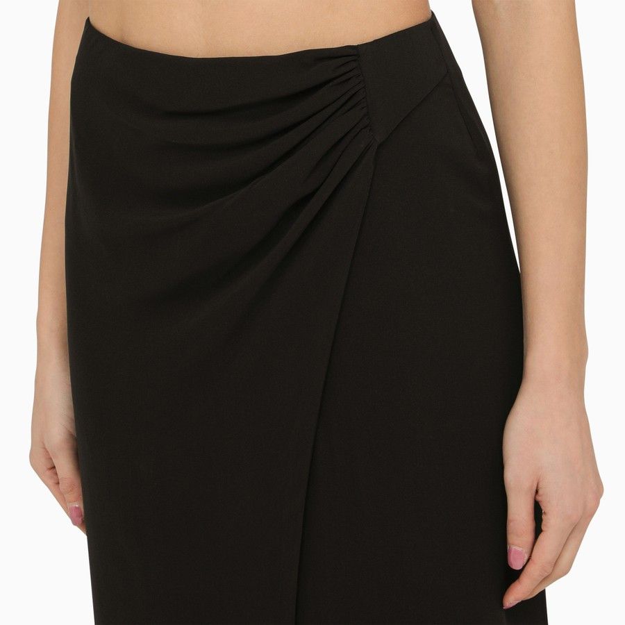 THE ANDAMANE o1d2blof1024 Long Skirt With Drape In Black Size 26" / US 2 / IT 38 - 5 Thumbnail
