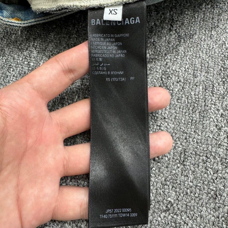 Balenciaga Balenciaga size XS Contrast Pocket Mud Dyed Distressed Cut Size US 27 - 3 Thumbnail