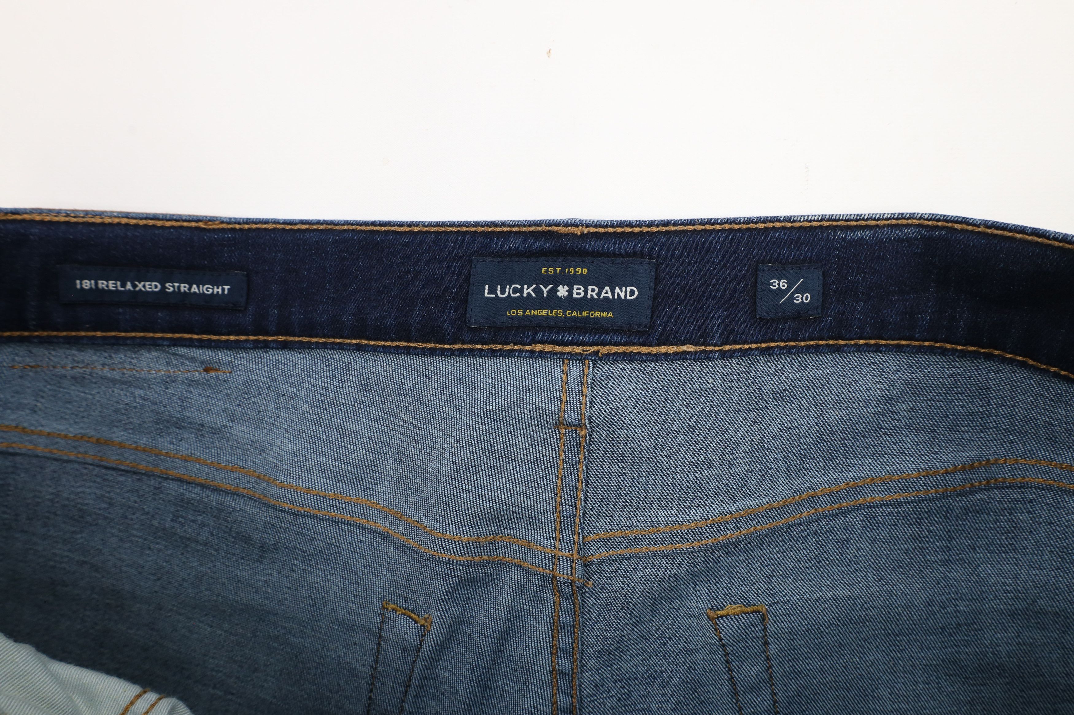 Lucky Brand × Vintage Vintage Lucky Brand Relaxed Straight Wide Leg Denim Jeans Size US 36 / EU 52 - 7 Thumbnail
