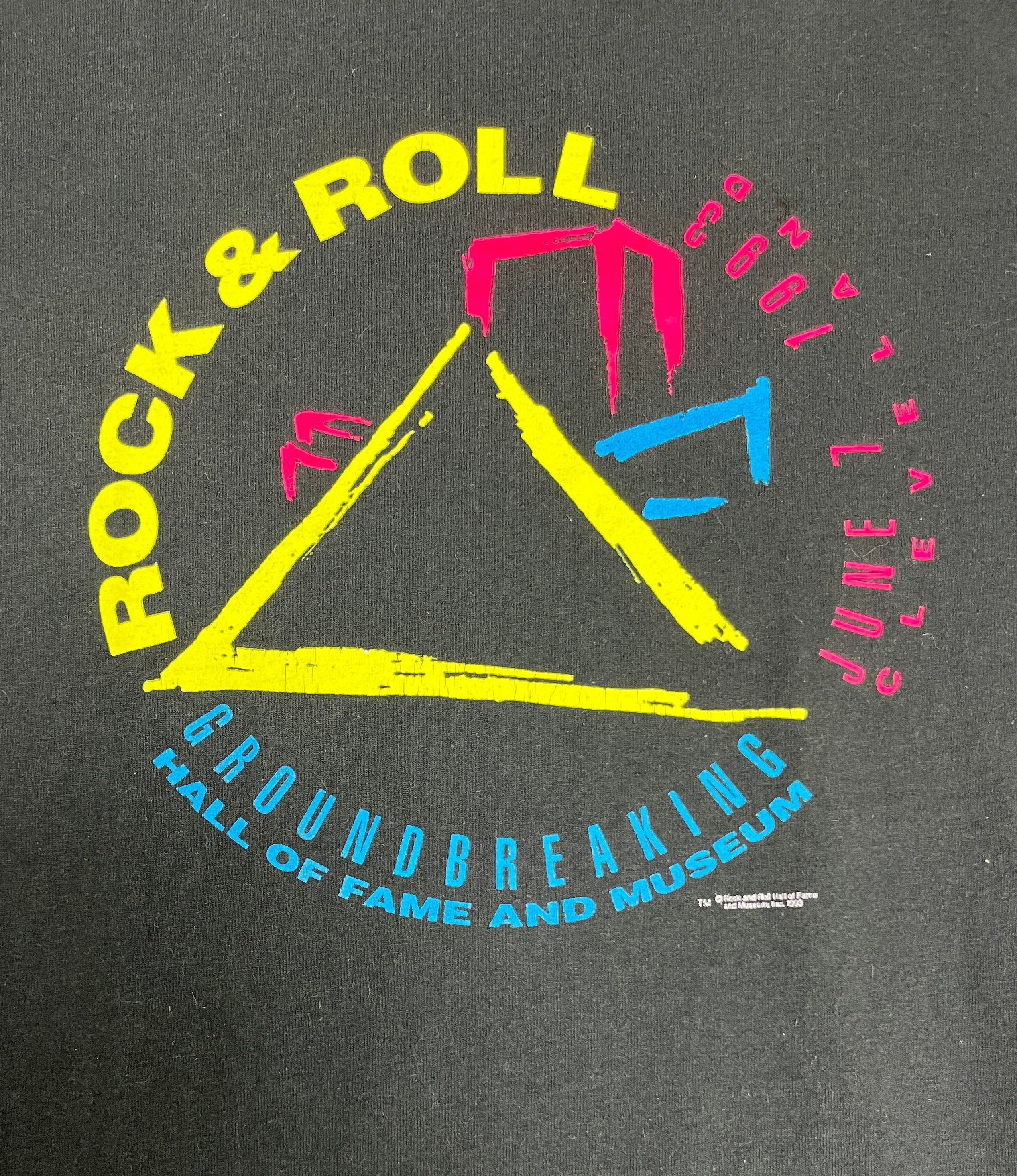 Vintage Rock And Roll Hall Of Fame Museum Vintage Black Tee Size US XL / EU 56 / 4 - 2 Thumbnail