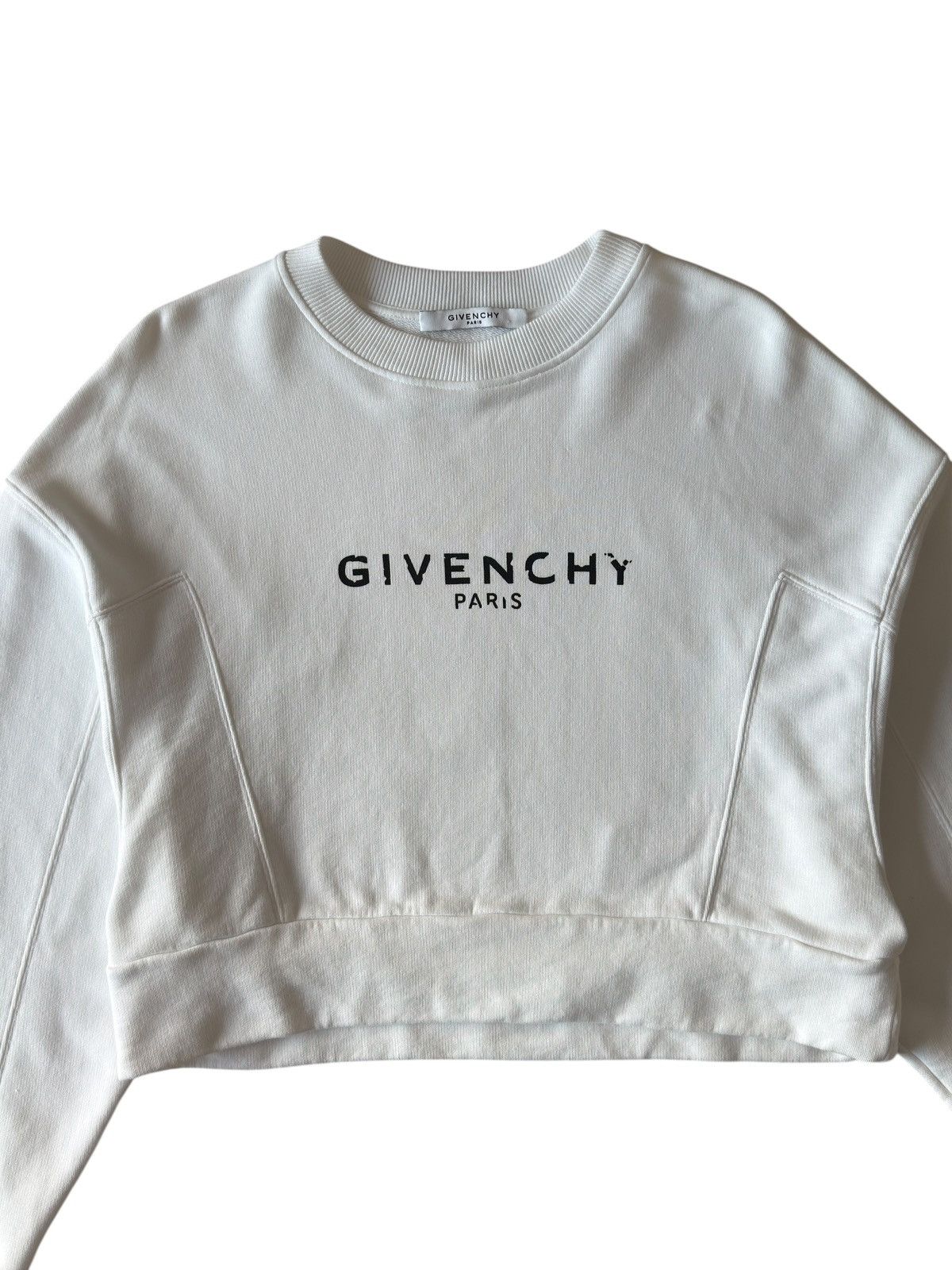 Givenchy Givenchy Cropped Graphic Logo Crewneck Sweater Size S / US 4 / IT 40 - 5 Thumbnail
