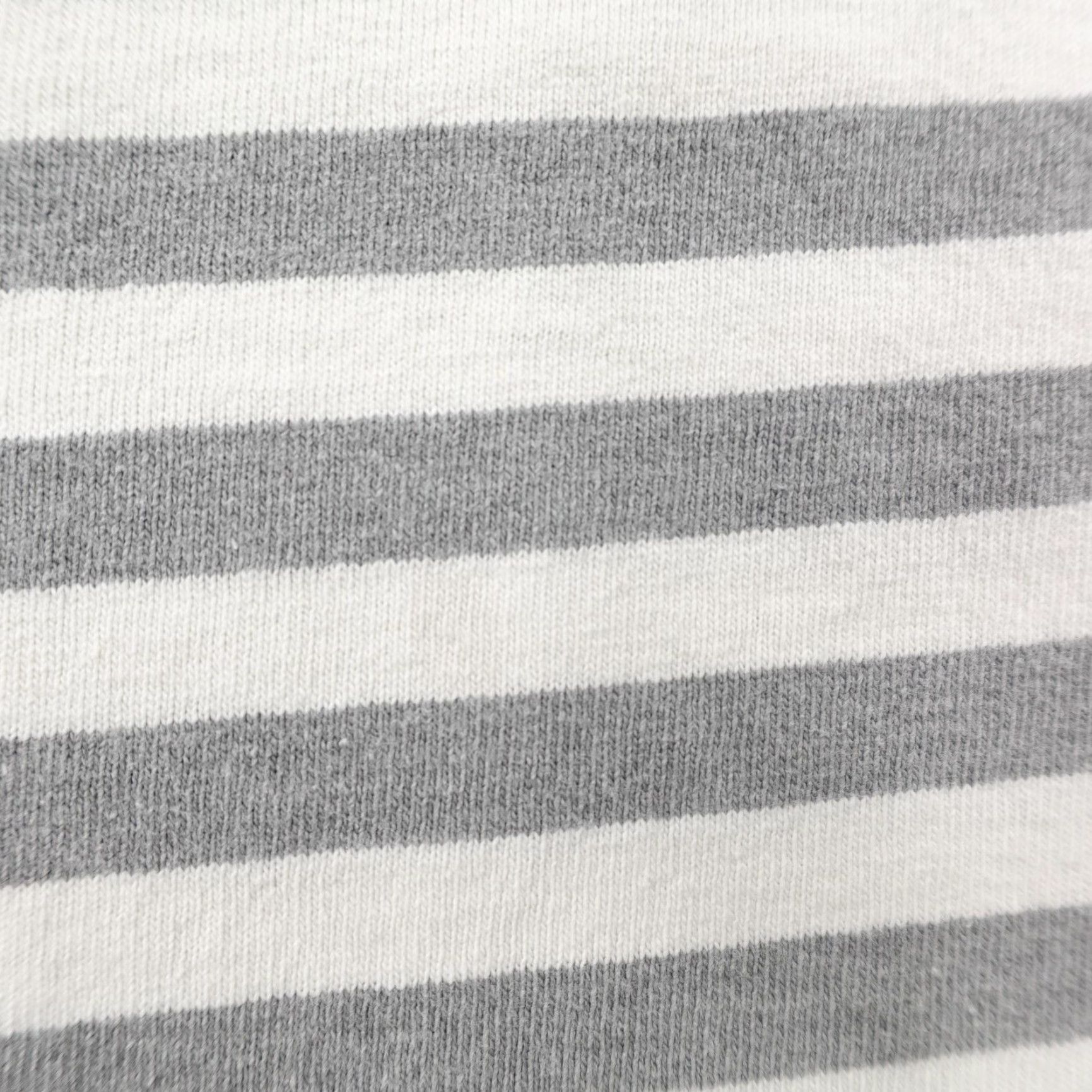 Levi's VINTAGE Levi's Shirt Mens Medium Gray White Stripes Single Stitch 80s Made In USA Crew Neck Short Sleeve Cotton Size US M / EU 48-50 / 2 - 5 Thumbnail
