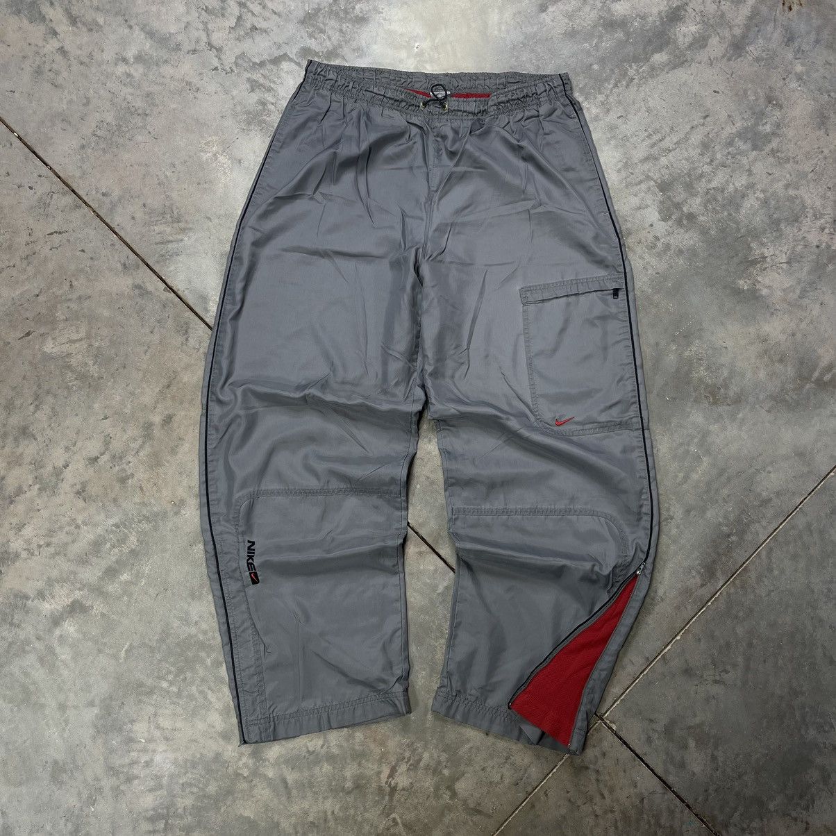 Nike × Vintage Vintage Nike Drill Pants Baggy Fit Track Pants Y2K Cargo Size US 34 / EU 50 - 1 Thumbnail