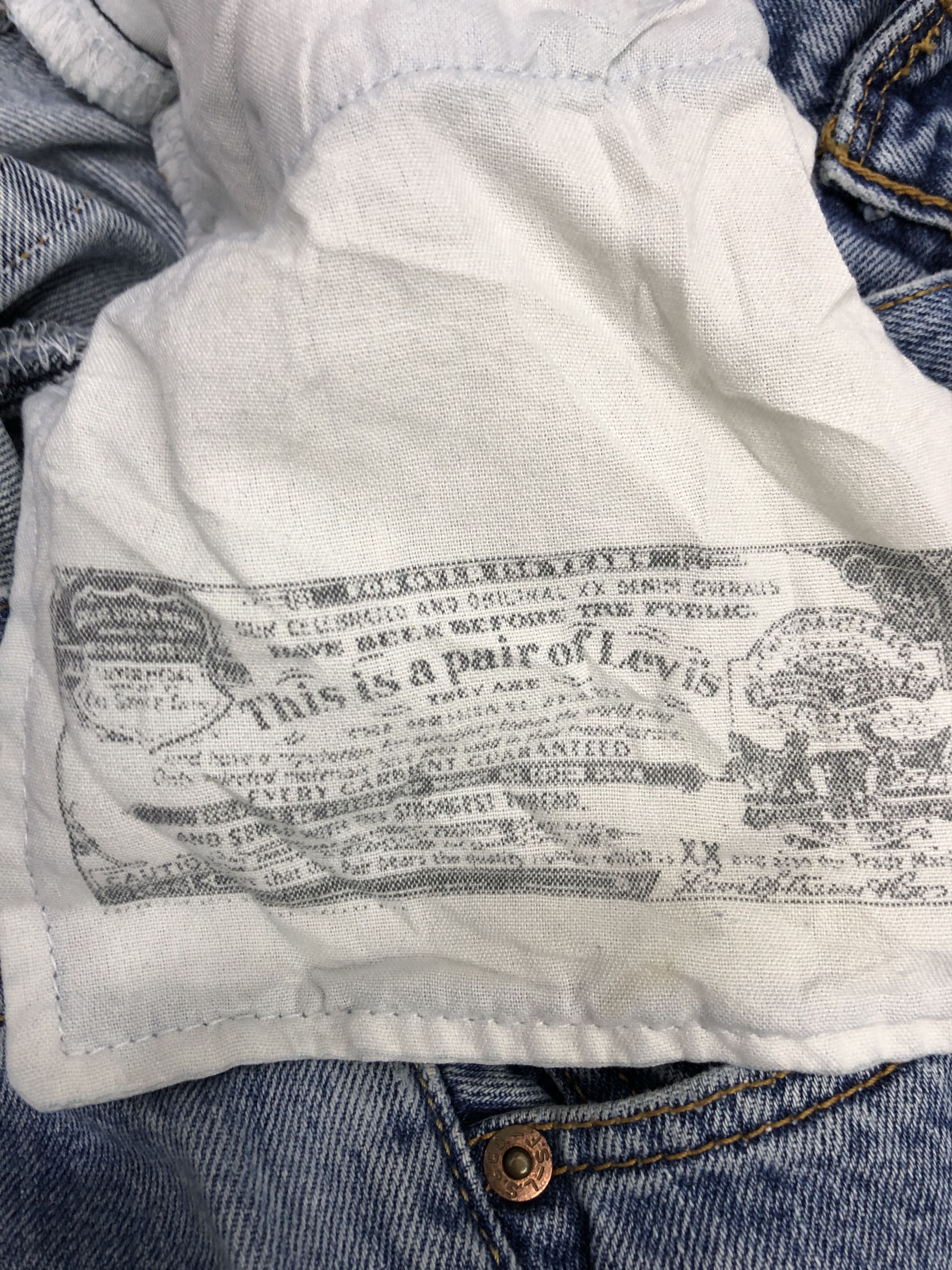 Levi's × Vintage Vintage 90s Levis 501 Light Wash Jeans DP0978 Size US 36 / EU 52 - 17 Thumbnail