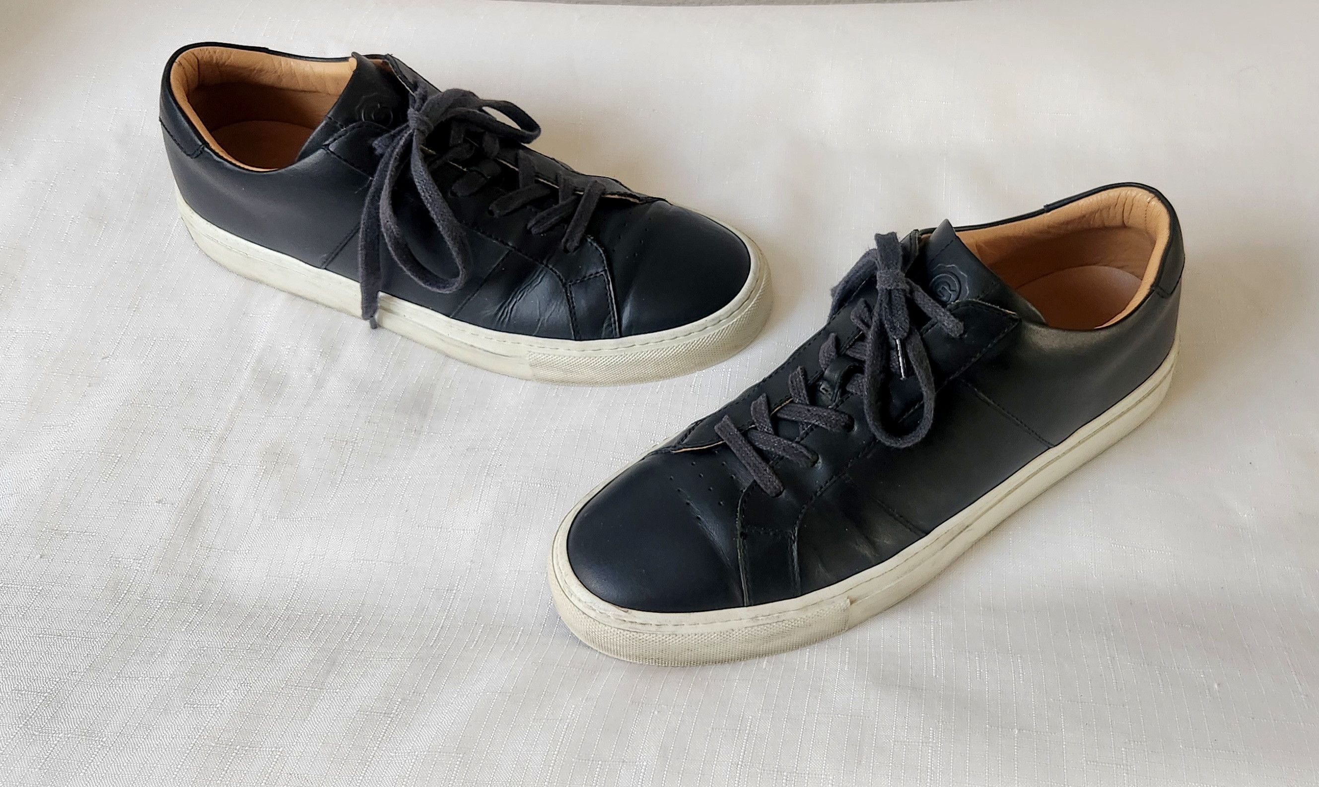 Greats Greats Brooklyn Royale NERO Black Leather Sneakers Size 10.5 Size US 10.5 / EU 43-44 - 2 Thumbnail