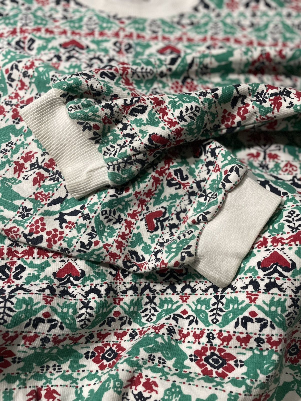 Vintage × Yves Saint Laurent Yves Saint Laurent Fullprint Sweatershirt Size S / US 4 / IT 40 - 5 Thumbnail