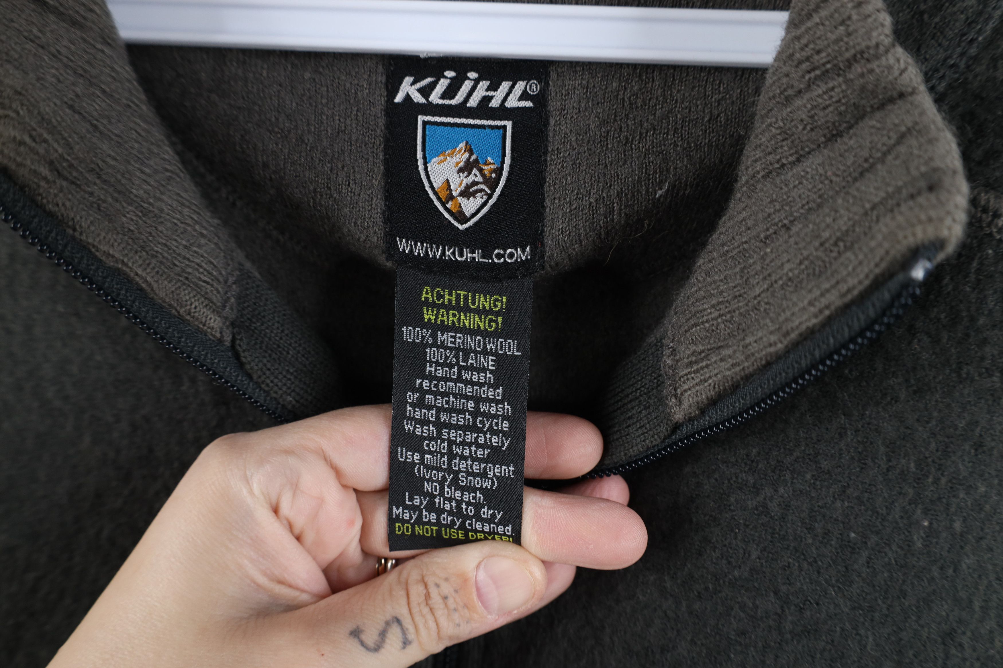 Kuhl × Vintage Kuhl Mountain Striped Merino Wool Full Zip Jacket Gray Size US M / EU 48-50 / 2 - 8 Thumbnail