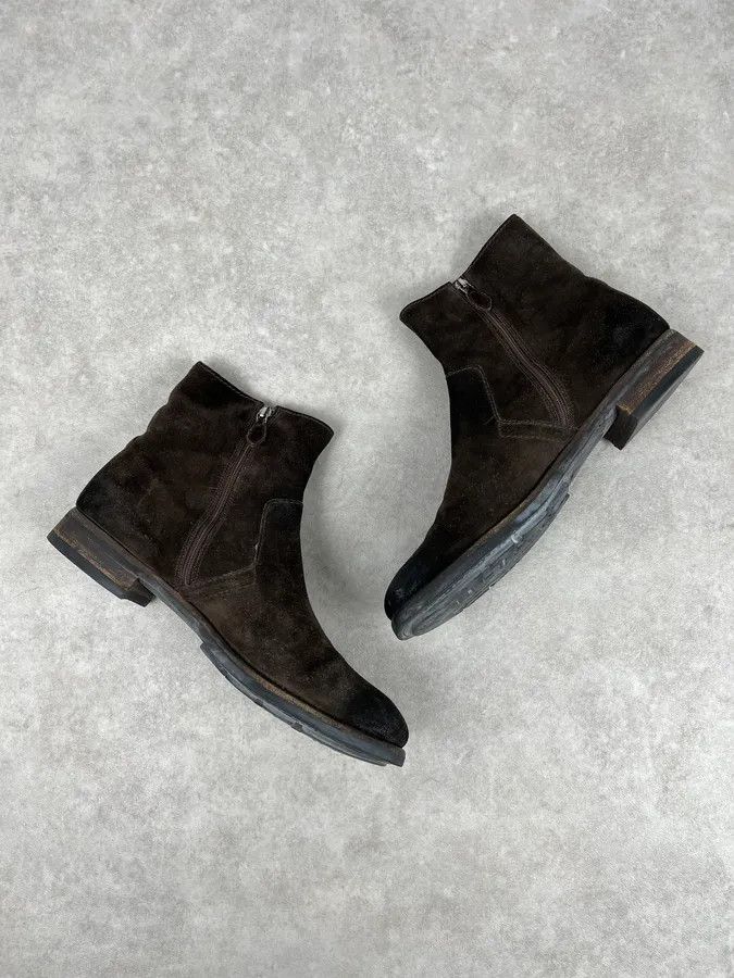 Prada 2000s Prada Dark Brown Suede Leather Boots Size US 9.5 / EU 42-43 - 5 Thumbnail