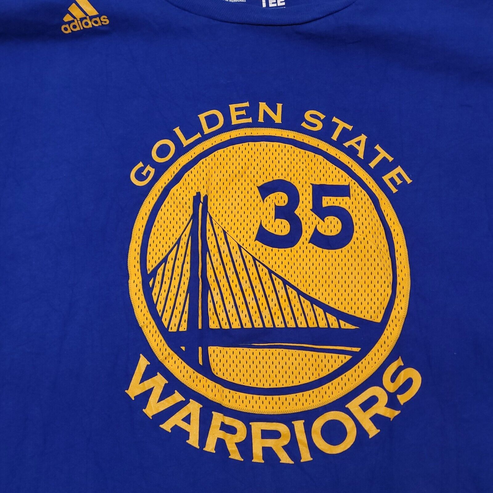 Adidas Adidas Golden State Worriors #35 Durant T-Shirt Mens Size XL Size US XL / EU 56 / 4 - 4 Thumbnail