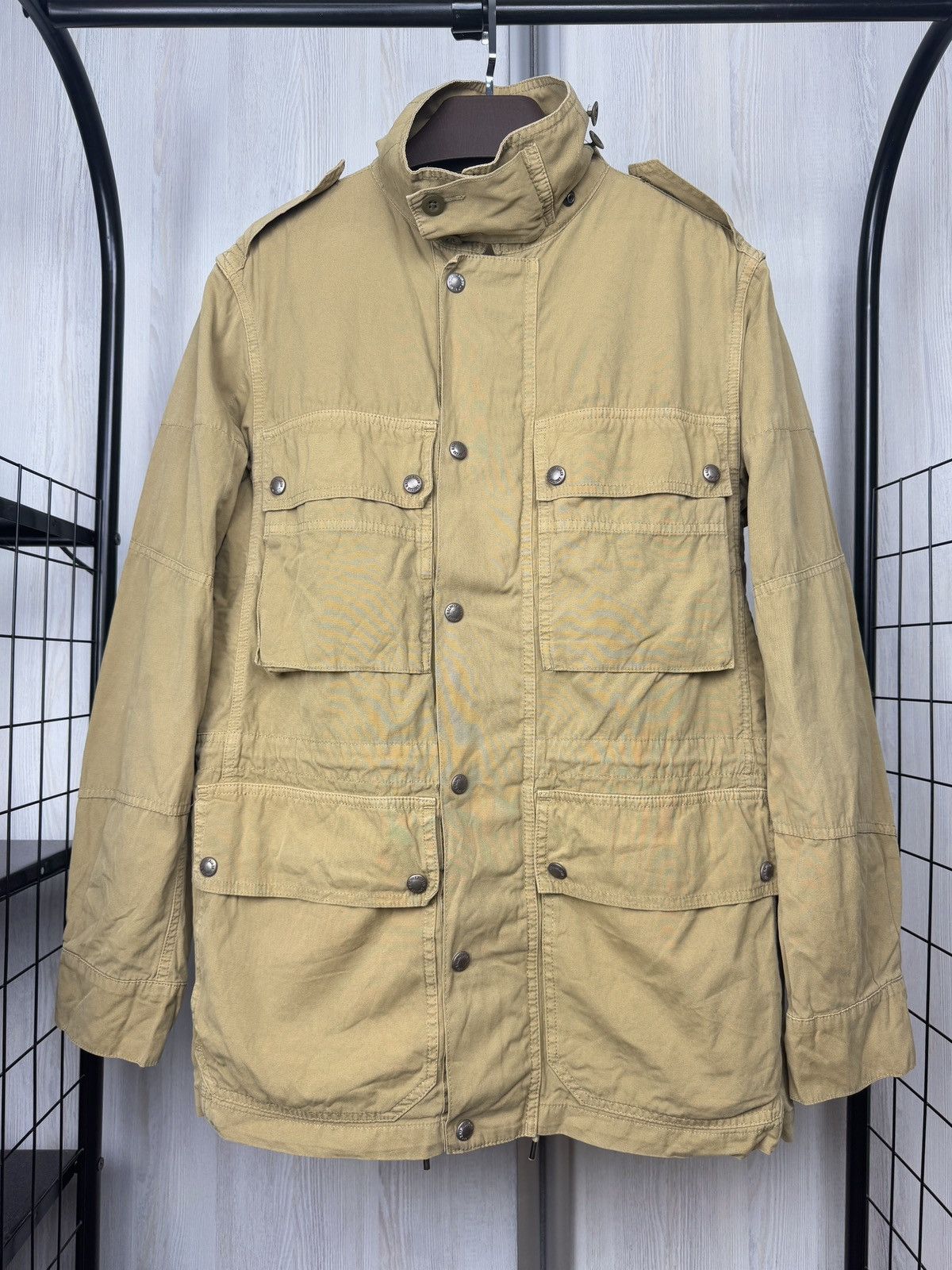 Polo Ralph Lauren Polo Ralph Lauren Beige Tan Army Utility Jacket Military Size US S / EU 44-46 / 1 - 2 Thumbnail