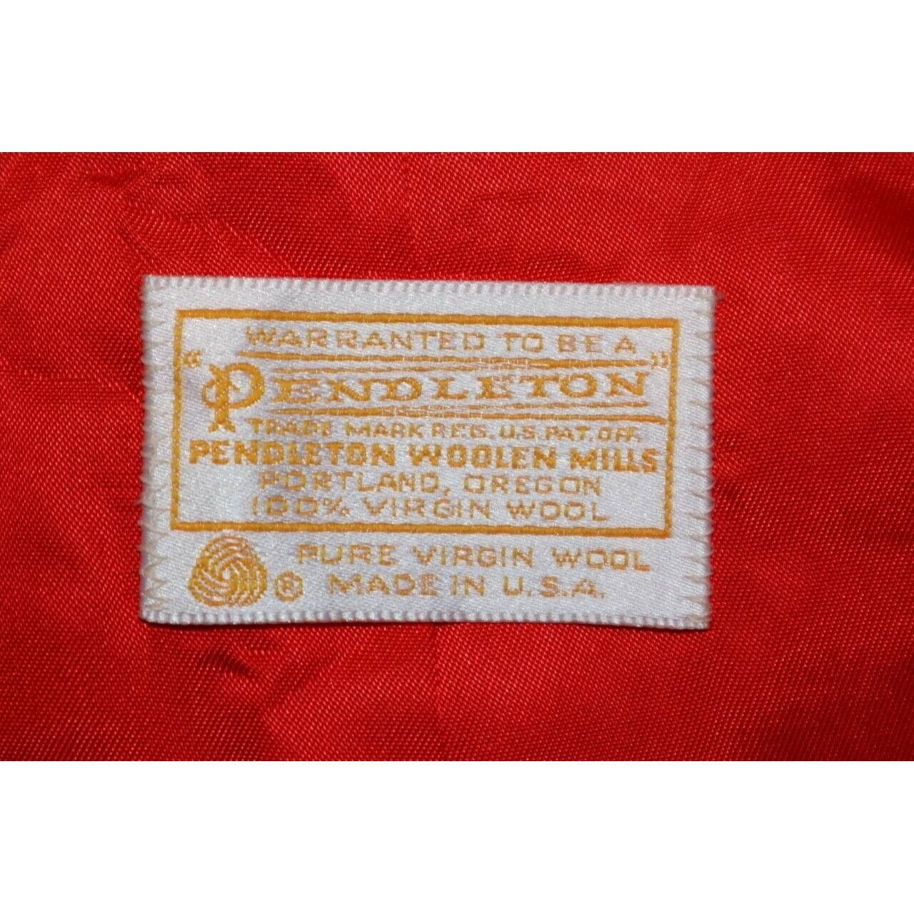 Pendleton Vintage Pendleton Womens 100% Pure Wool Pea Blazer Red Sz M Size M / US 6-8 / IT 42-44 - 5 Thumbnail