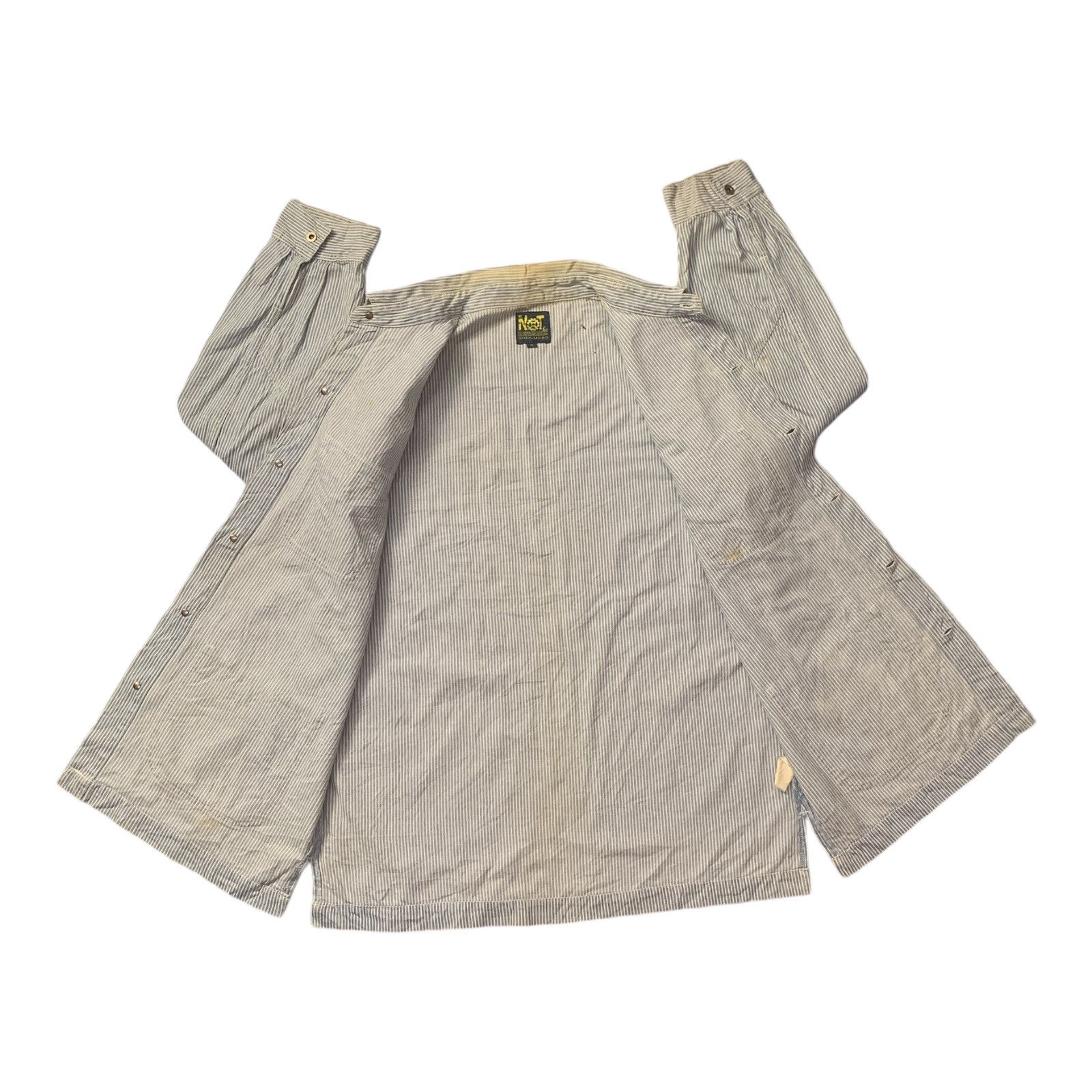 Japanese Brand × Vintage Vintage Not Sunlucas Hickory Stripe Chore Jacket Size US M / EU 48-50 / 2 - 3 Thumbnail