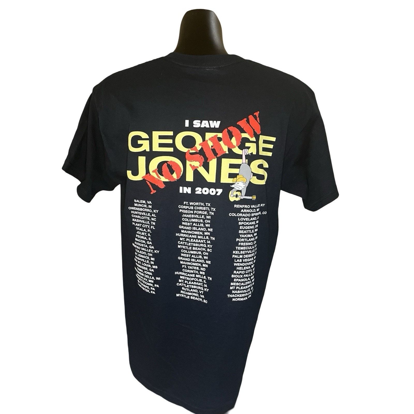 Gildan George Jones “No Show” Tour 2007 T-Shirt – Size M Size US M / EU 48-50 / 2 - 2 Thumbnail