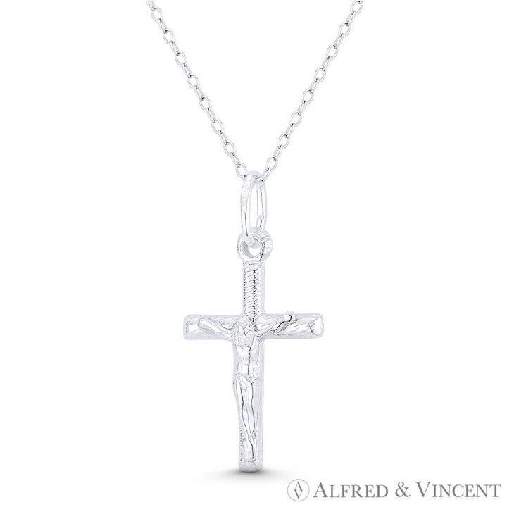 Other Jesus Christ on Ribbed-Texture Latin Crucifix Pendant Size ONE SIZE - 1 Preview