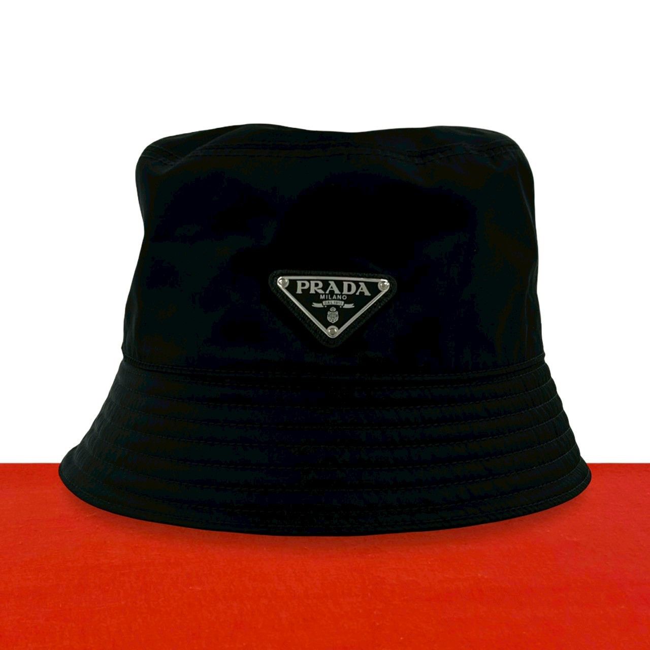 Prada Prada Prada Nylon Bucket Hat Textile Hats DUTY FREE for USA Size ONE SIZE - 1 Thumbnail