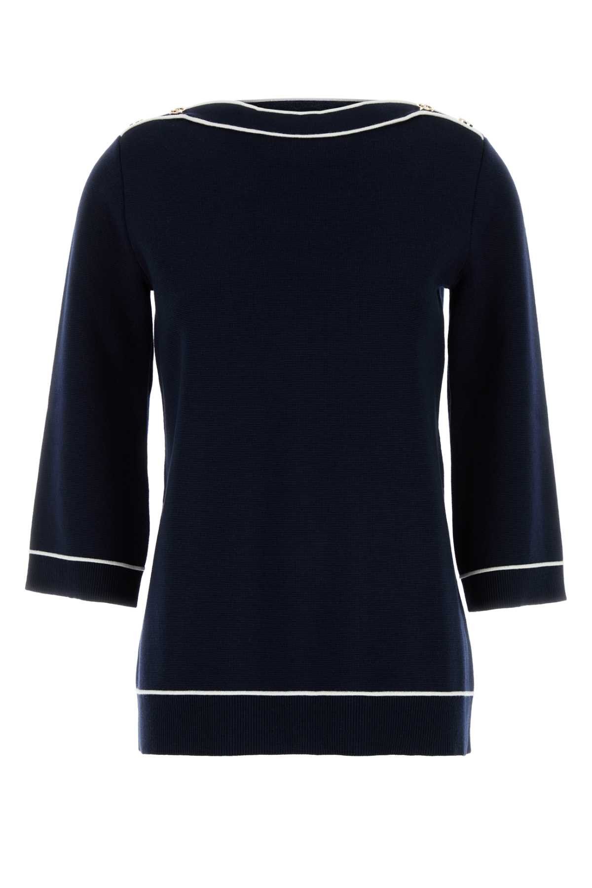 Gucci Navy Blue Wool Oversize Sweater Size XS / US 0-2 / IT 36-38 - 1 Thumbnail