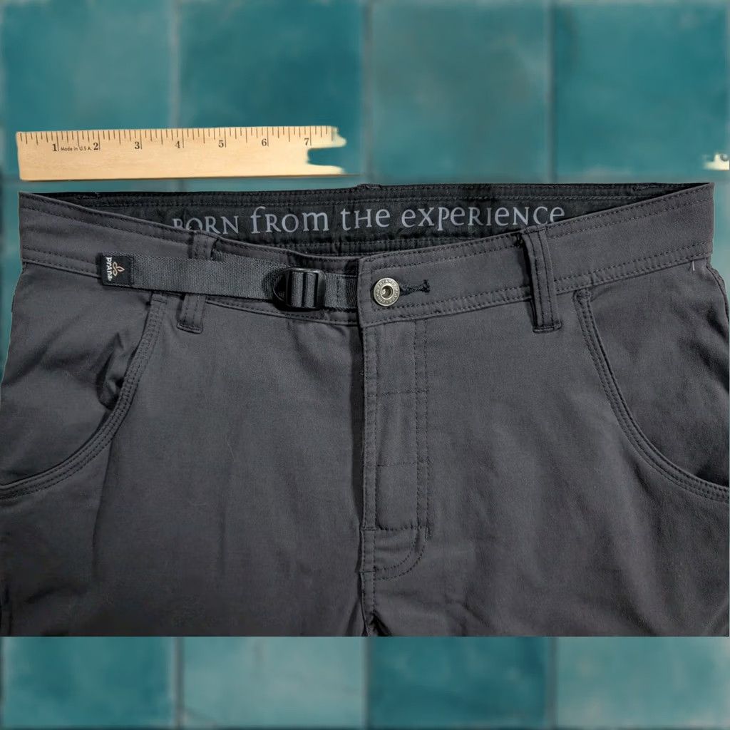 Prana prAna Zion Pants Men Regular 32x32 Gray Belted Cargo Roll Up Outdoor Hiking Pants Cargo Size US 32 / EU 48 - 1 Thumbnail