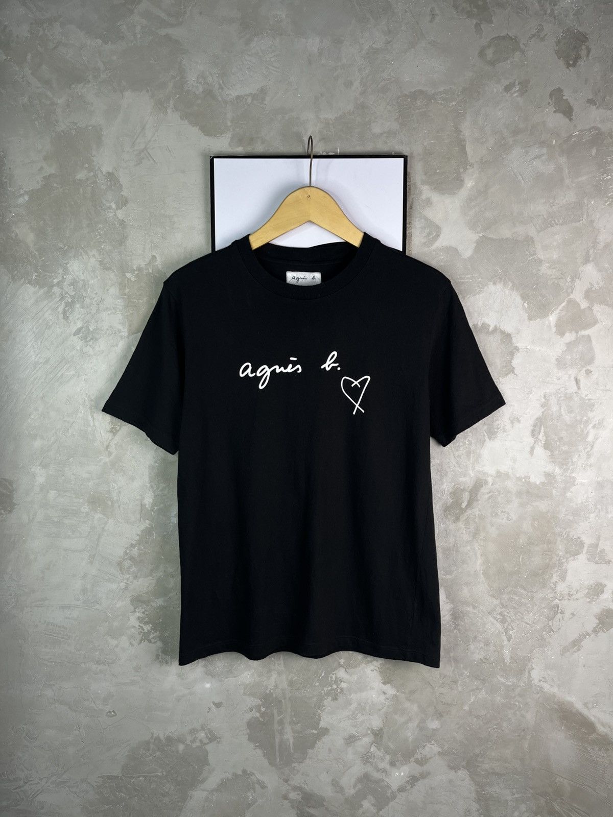 agnes b. Agnes B Homme Love Logo T-Shirt Minimalist Parisian Size US M / EU 48-50 / 2 - 1 Thumbnail
