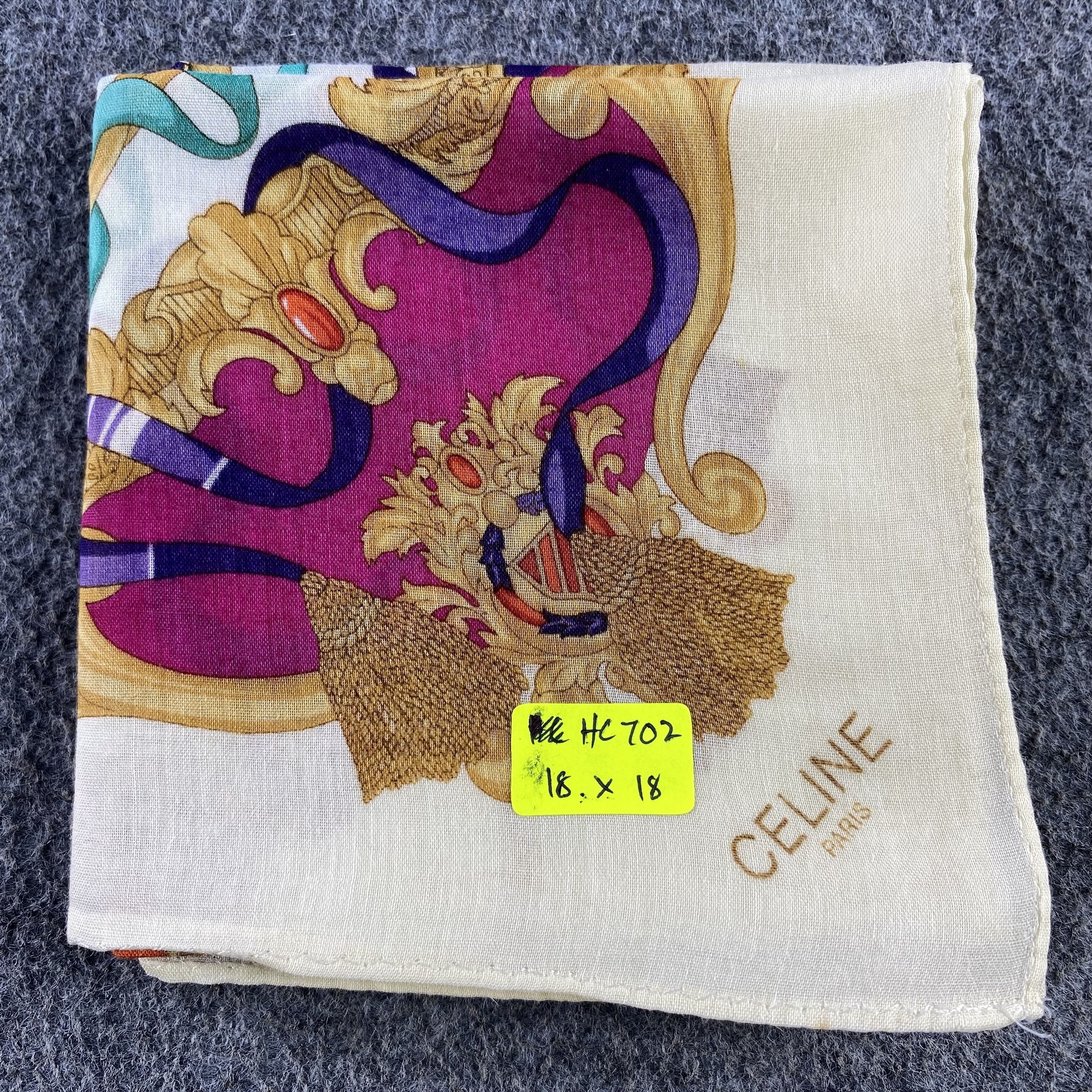 Vintage Celine Handkerchief/Neckerchief/Bandana HC702 Size ONE SIZE - 5 Thumbnail