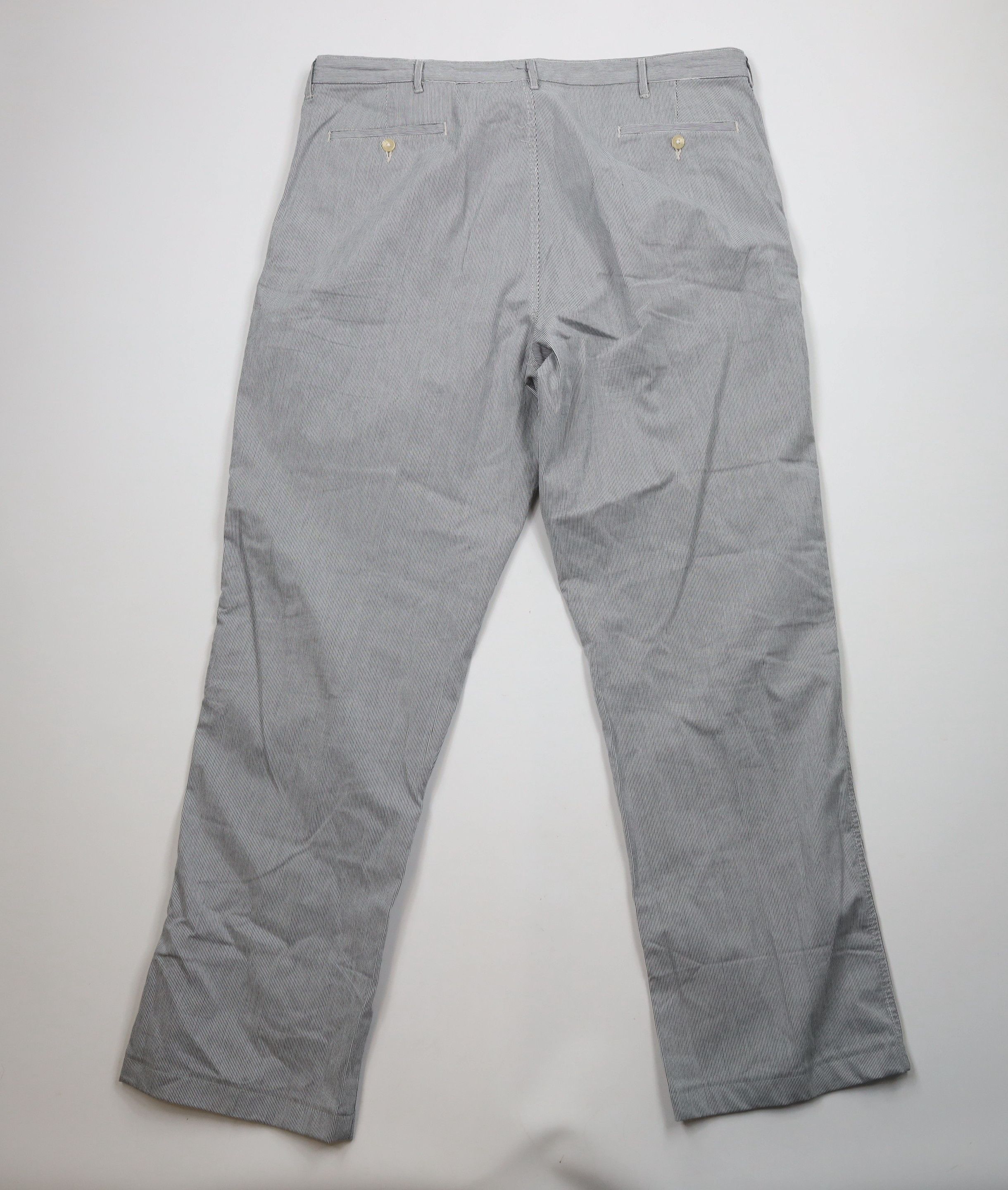Lands' End × Vintage Vintage 90s Land End Pinstriped Seersucker Wide Leg Pants Size US 42 / EU 58 - 8 Thumbnail