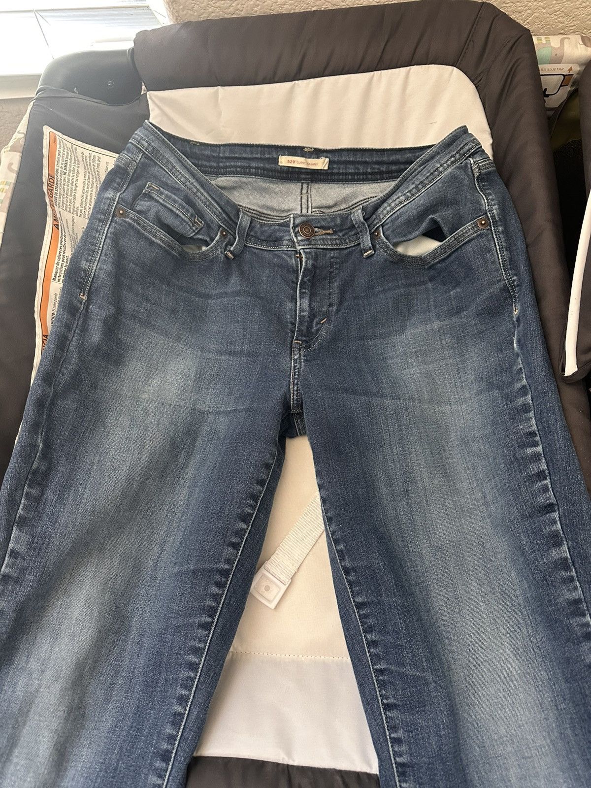 Levi's Levis curvy women’s skinny jeans Size 32" / US 10 / IT 46 - 2 Thumbnail