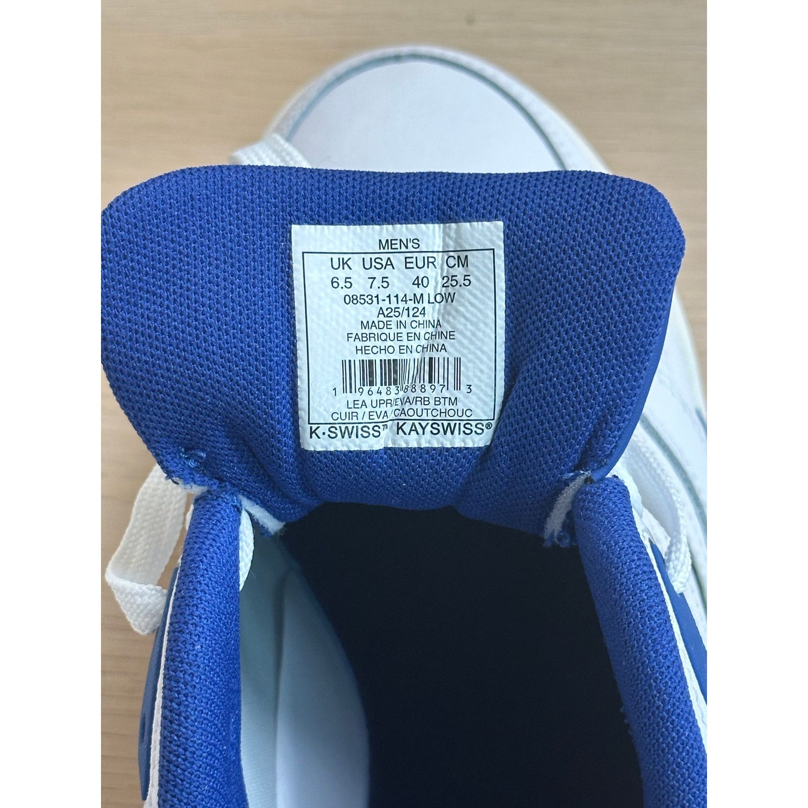K-Swiss K-SWISS Si-18 International White Sneaker Size 8M - NEW Size US 7.5 / EU 40-41 - 8 Thumbnail